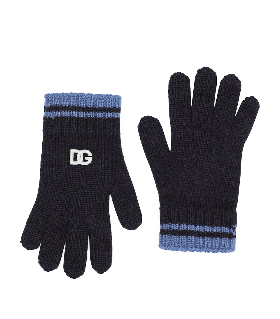 Virgin Wool Logo Gloves