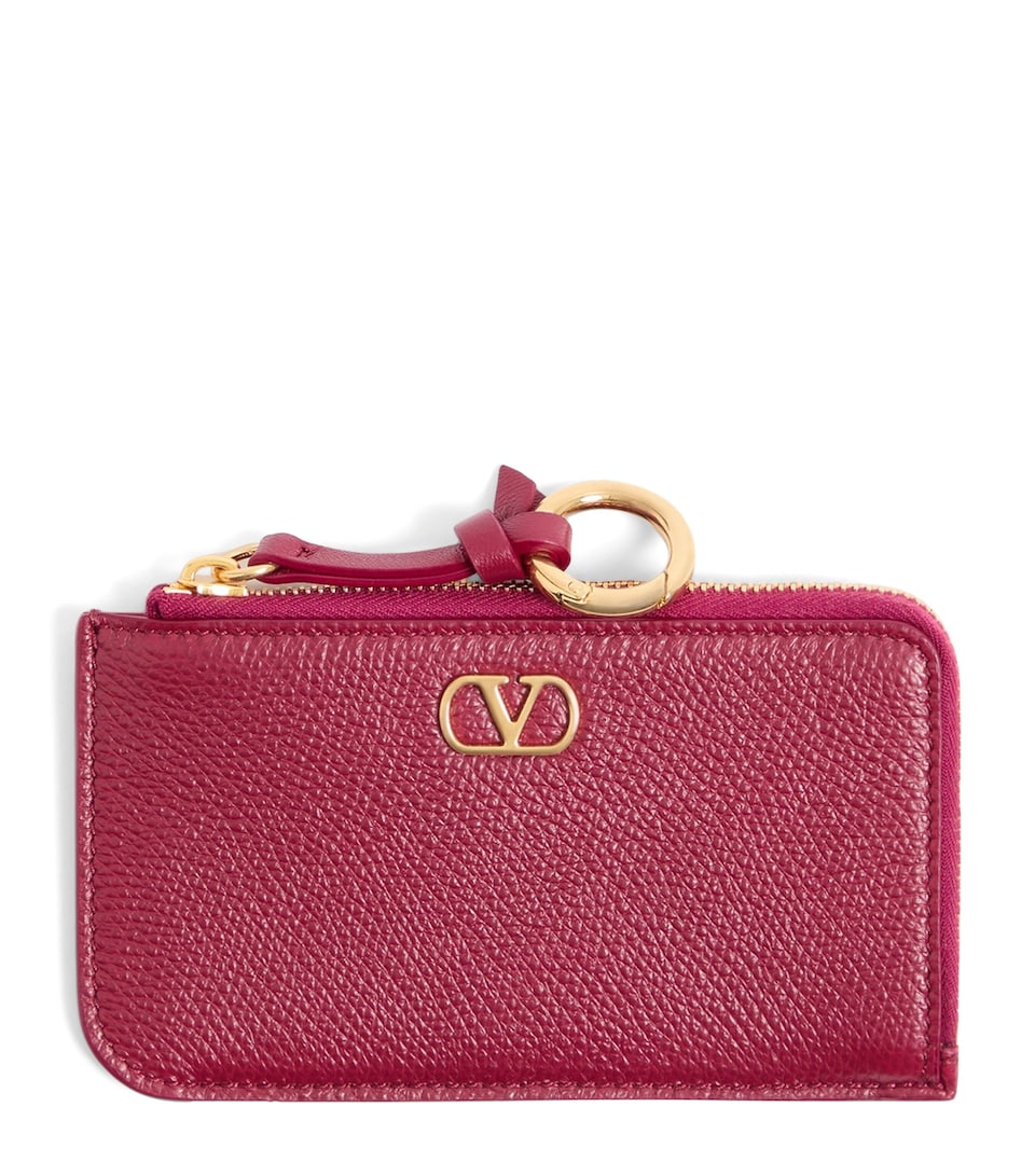Valentino Garavani Leather VLogo Card Holder
