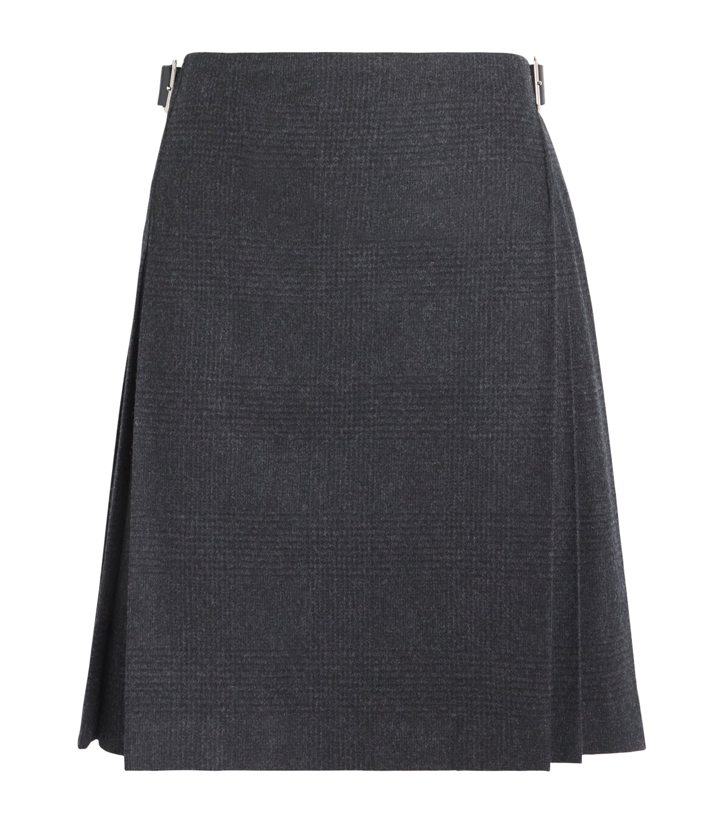 x Le Kilt Wool-Cashmere Tailored Mini Skirt