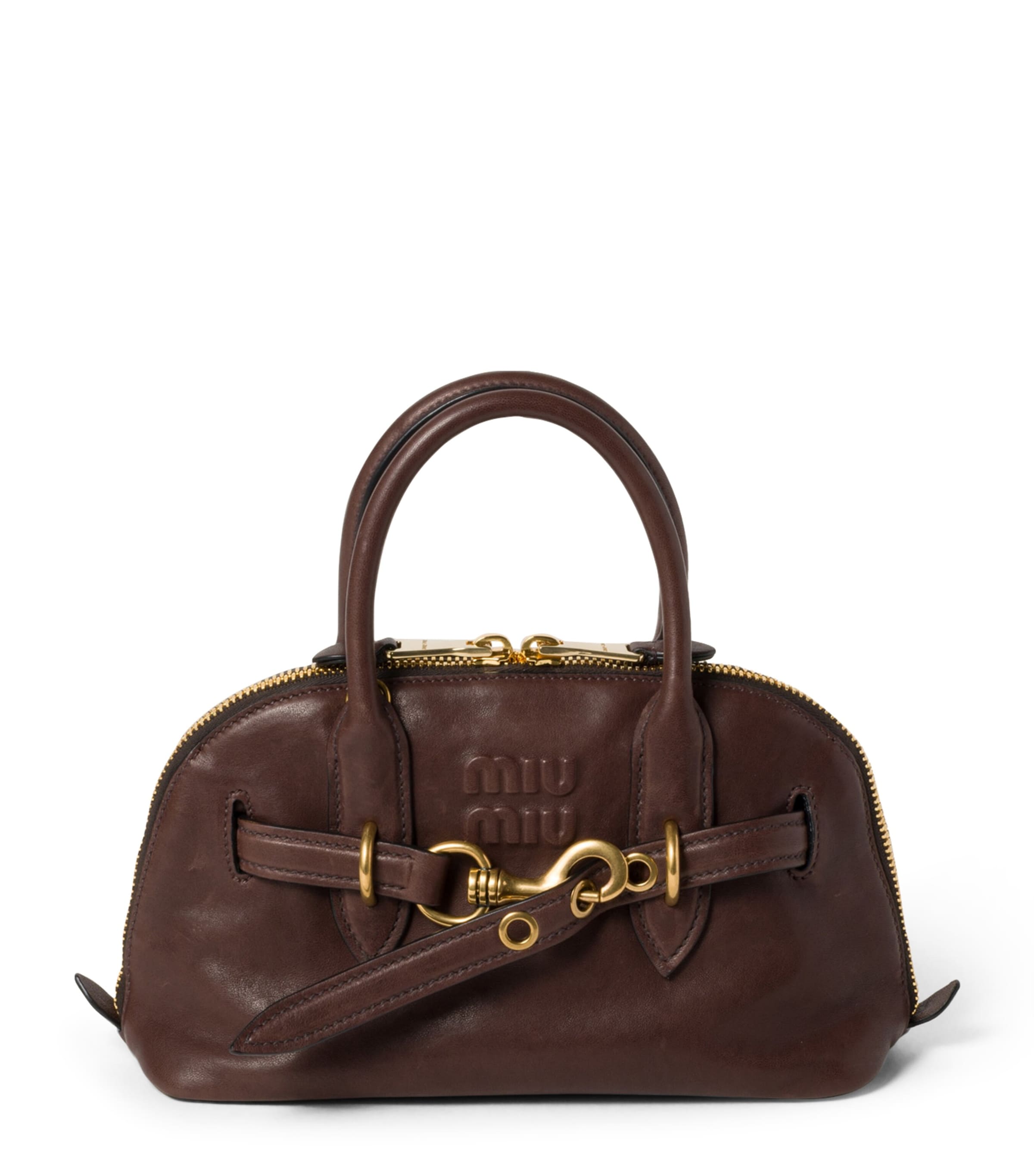 ハンドバッグ AVENTURE BAG Miu Miu Leather Aventure Top-Handle Bag | Harrods UK