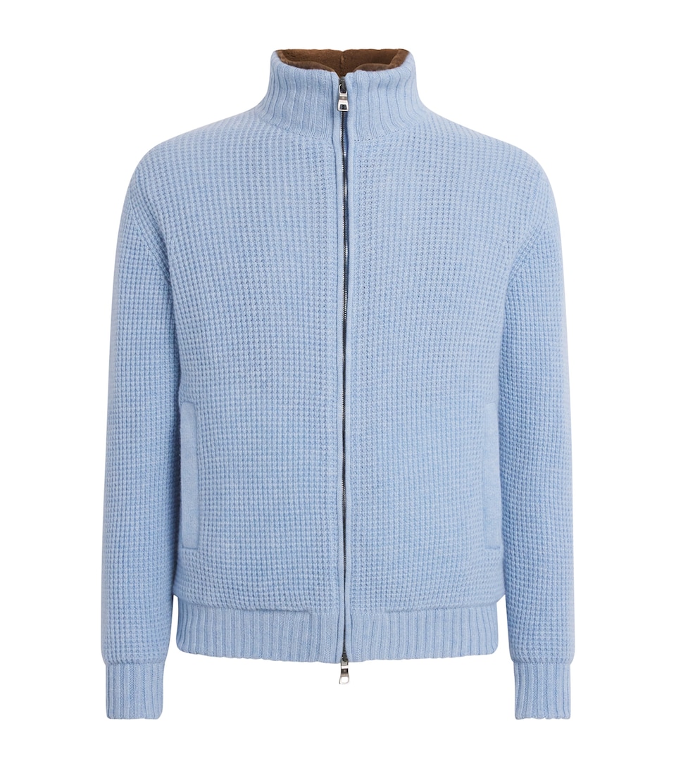 Cashmere-Mink Bomber Jacket