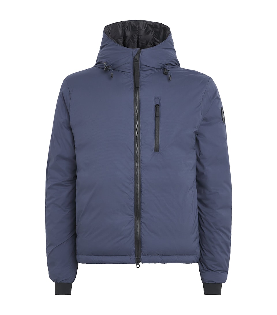 Canada Goose Mens Down Lodge Hooded Jacket Dusk Blue