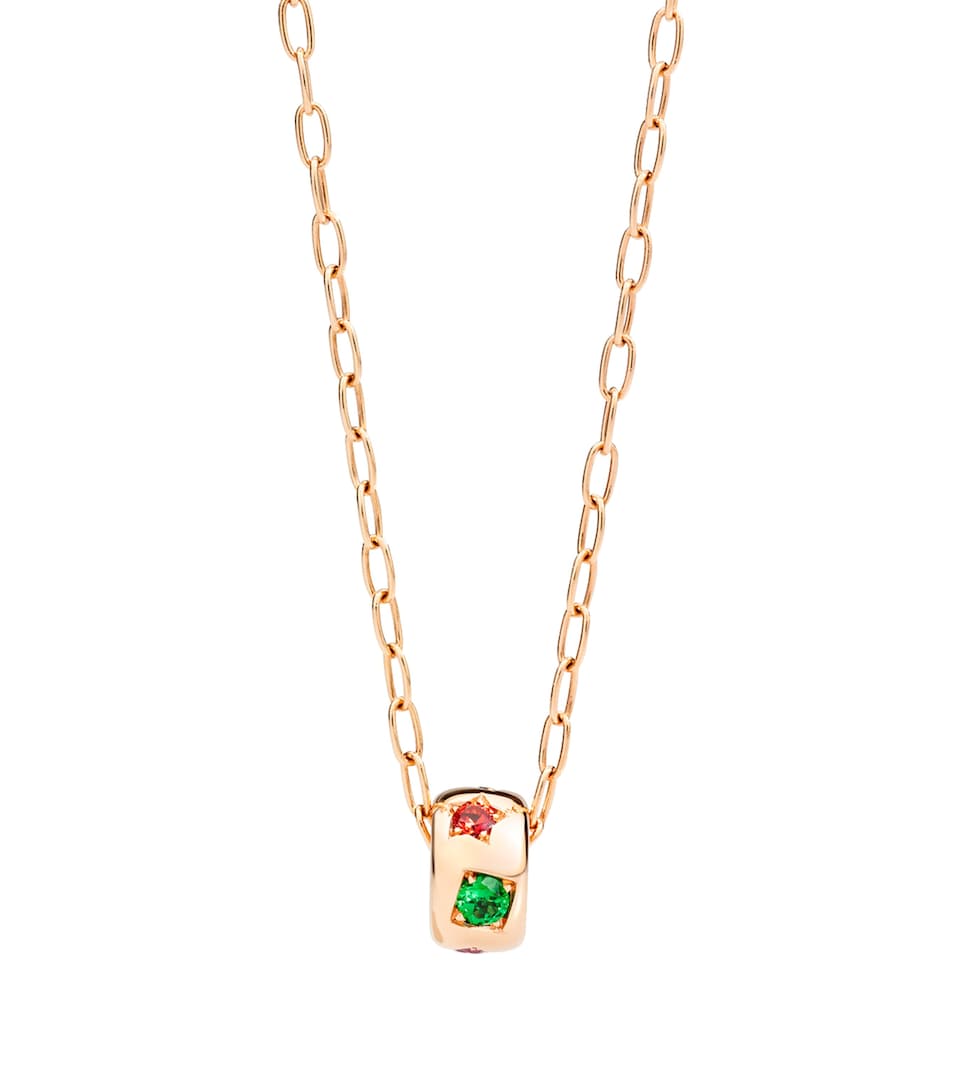 Rose Gold Iconica Pendant Necklace