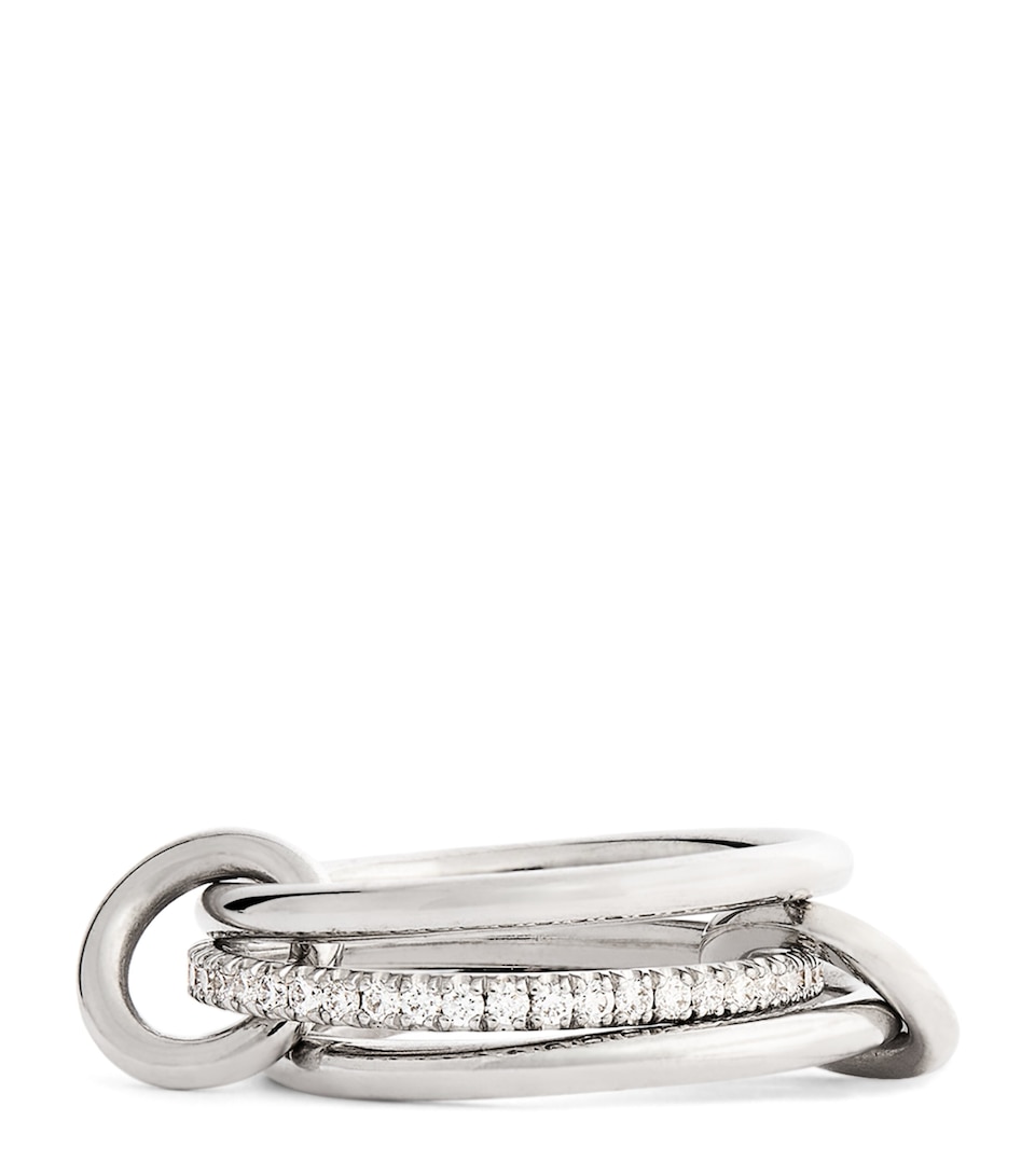 Spinelli Kilcollin White Gold and Diamond Sonny Ring White Gold