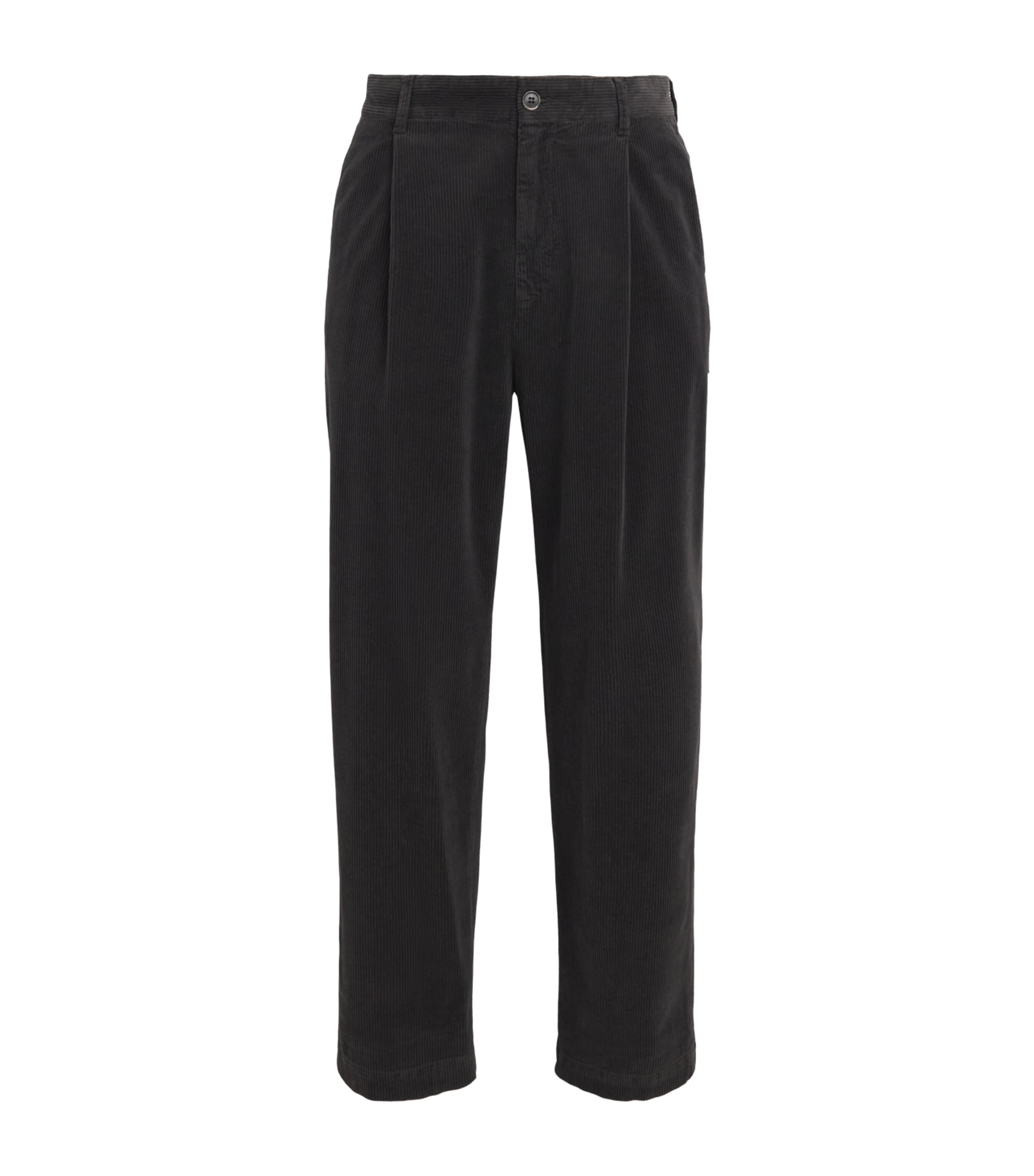 Barena Mens Corduroy Straight Trousers Moro