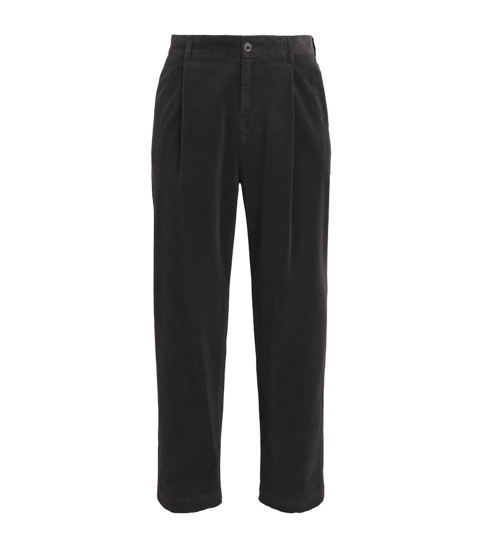 Barena Mens Corduroy Straight Trousers Moro
