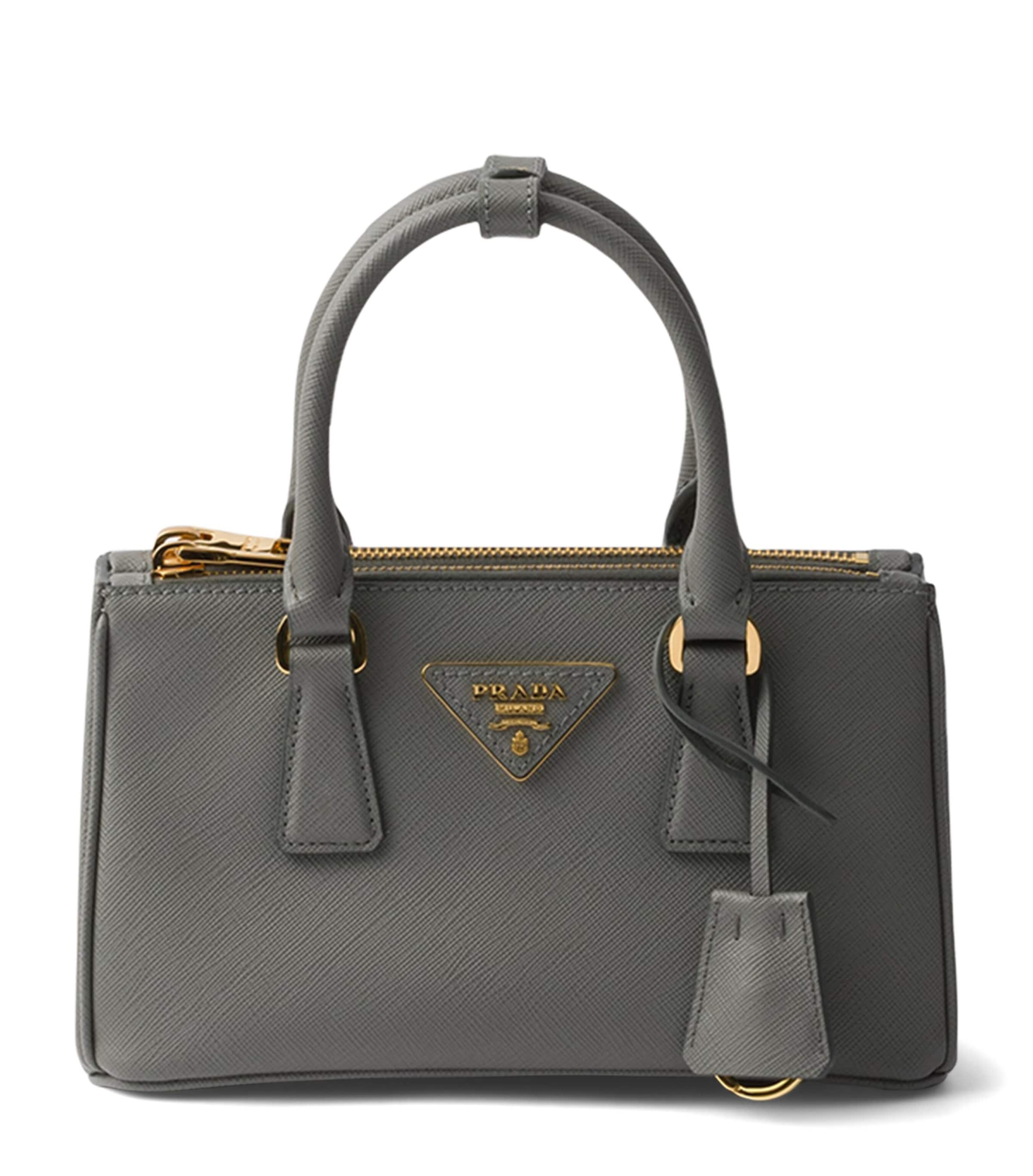 Mini Saffiano Leather Galleria Top-Handle Bag