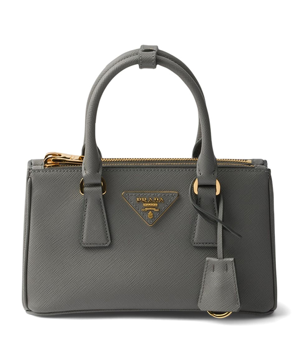 Mini Saffiano Leather Galleria Top-Handle Bag