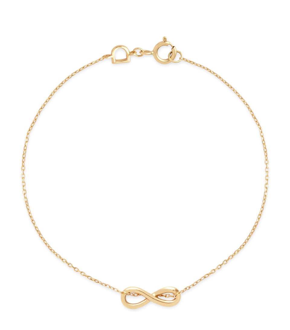 Yellow Gold Infinite Pendant Bracelet