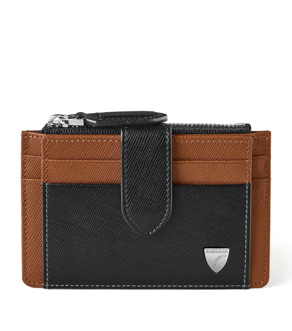 Leather Zip-Up Card Holder