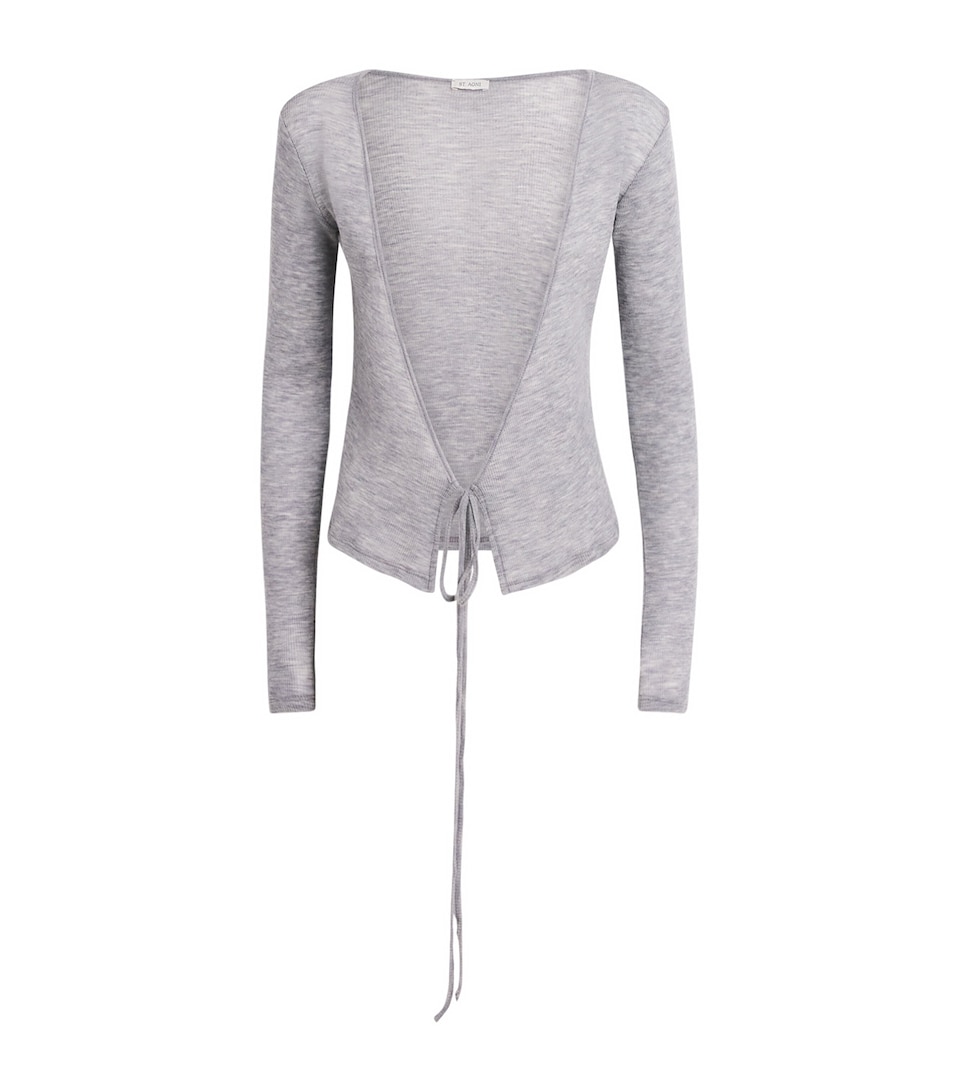 Merino Wool Wrap Top