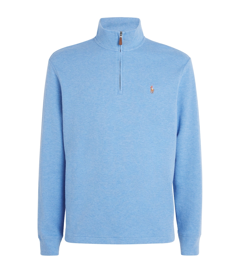Cotton Quarter-Zip Sweater