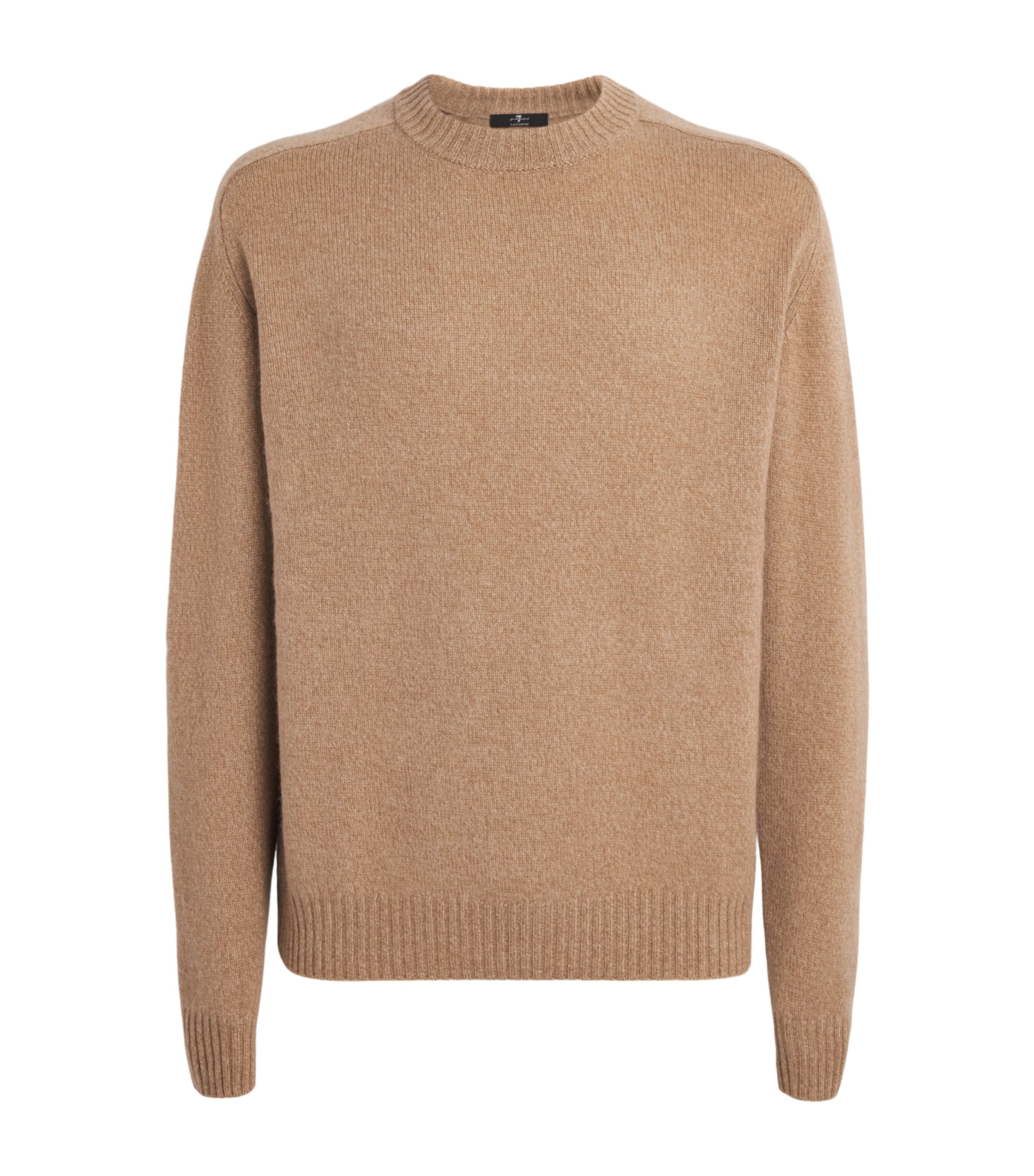 7 For All Mankind Mens Cashmere Sweater Beige