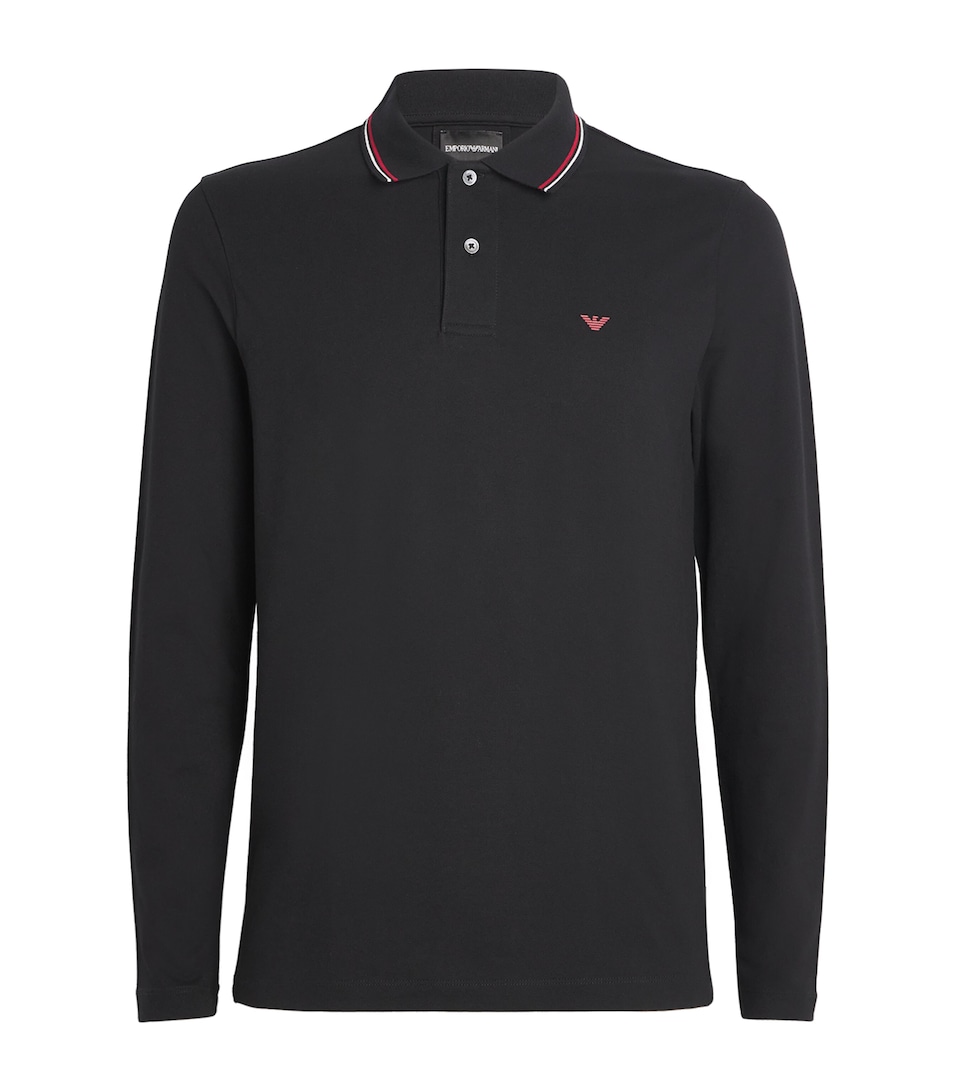 Stretch Piqué Cotton Polo Shirt
