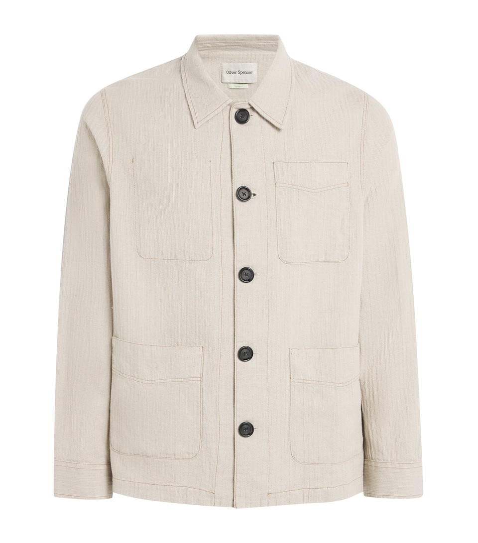 Linen Patch-Pocket Jacket
