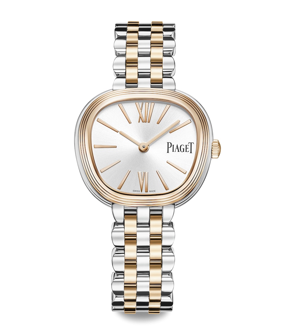 Piaget Stainless Steel and Rose Gold Sixtie Watch 29mm Steel + Gold