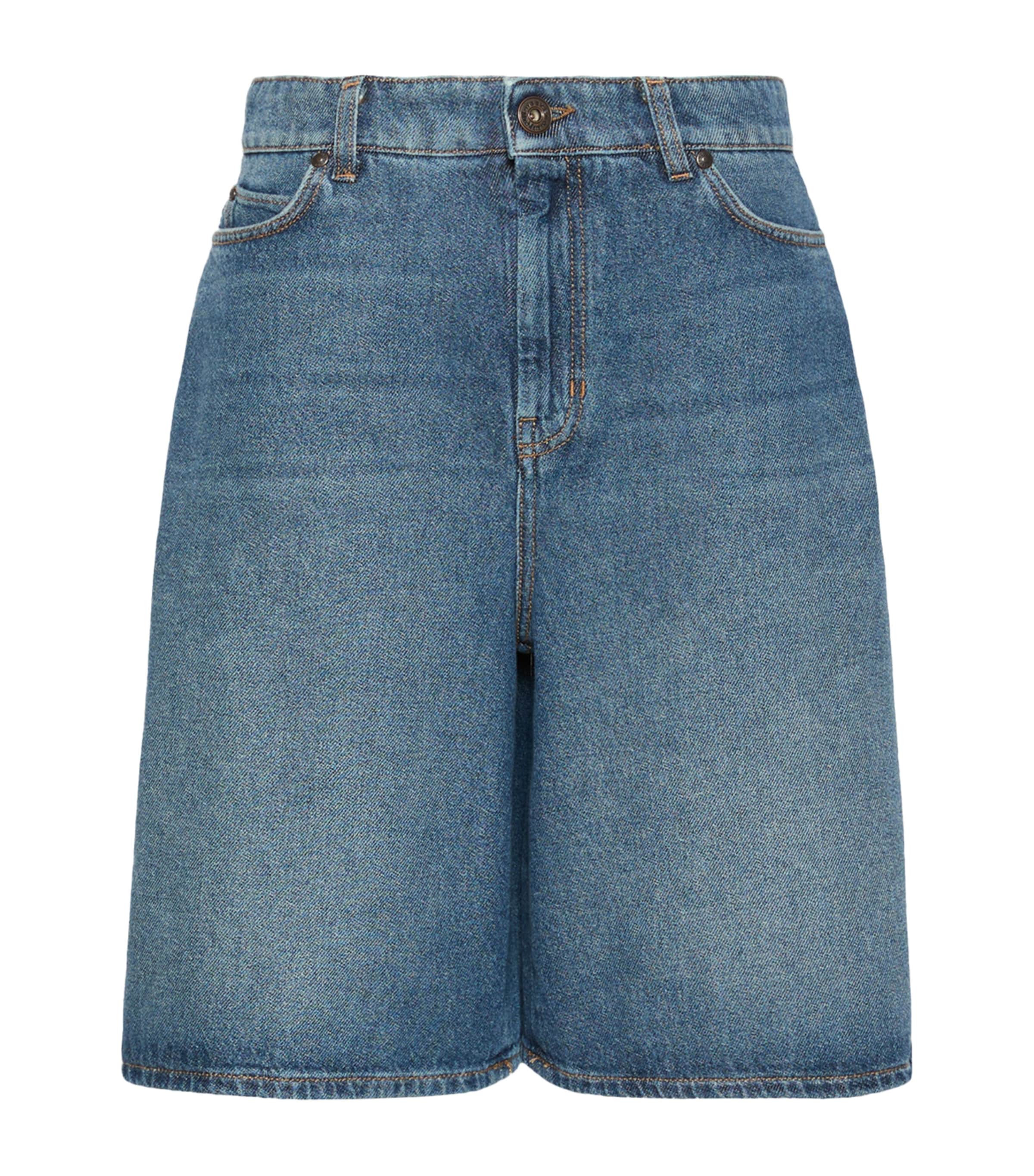 Weekend Max Mara Womens Denim Shorts Navy