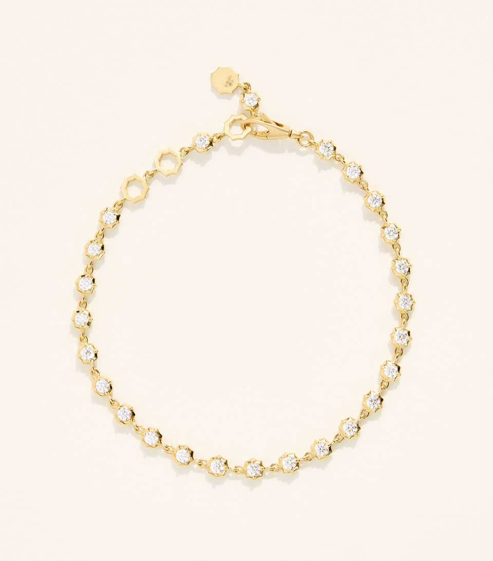 Jade Trau Yellow Gold and Diamond Sophisticate Tennis Bracelet Yellow Gold