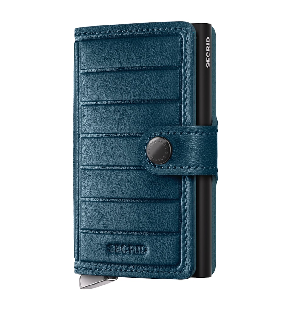 Leather Embossed Lines Miniwallet