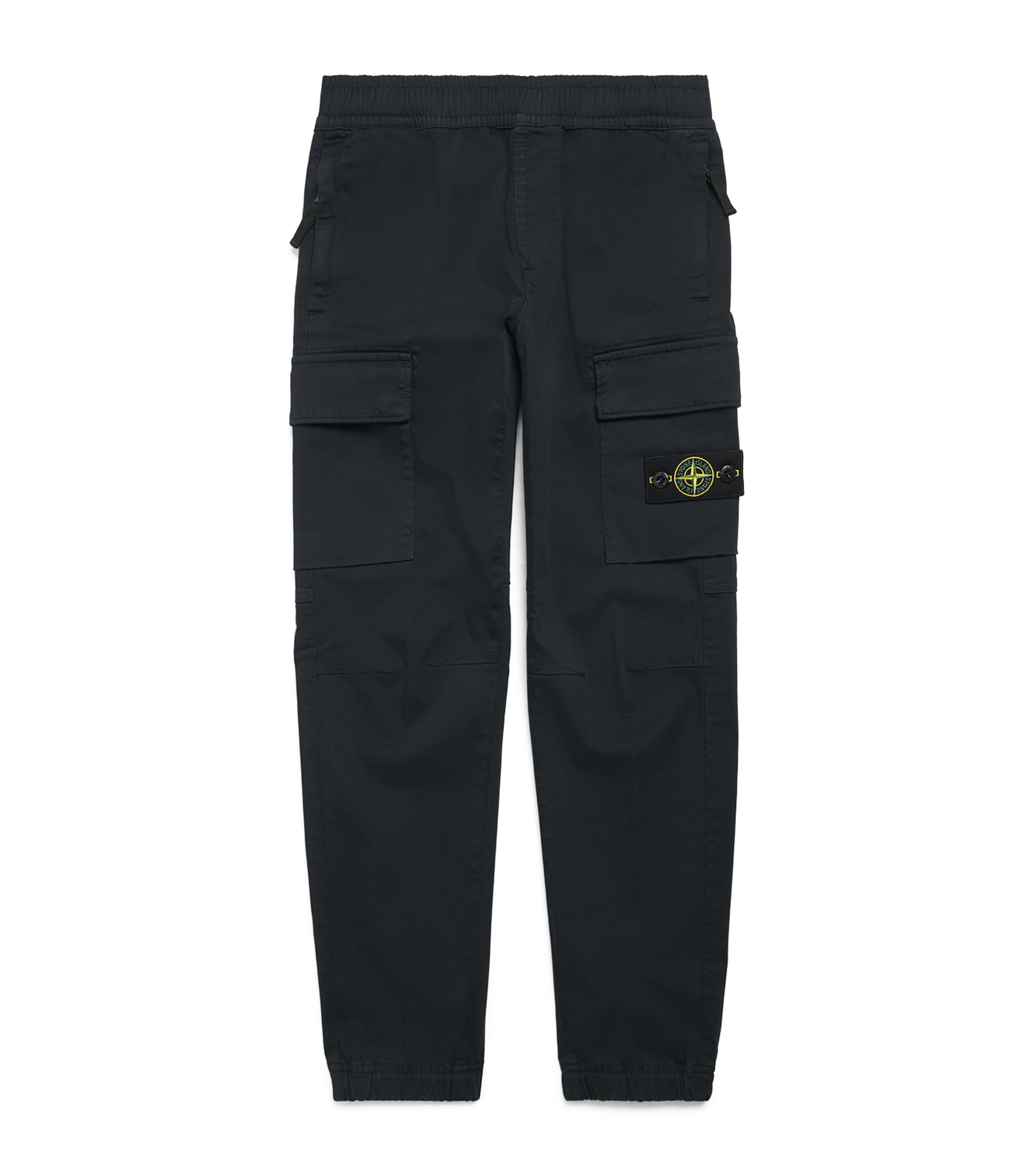 Stone Island Junior Cotton Cargo Trousers (2-14 Years) Navy Blue