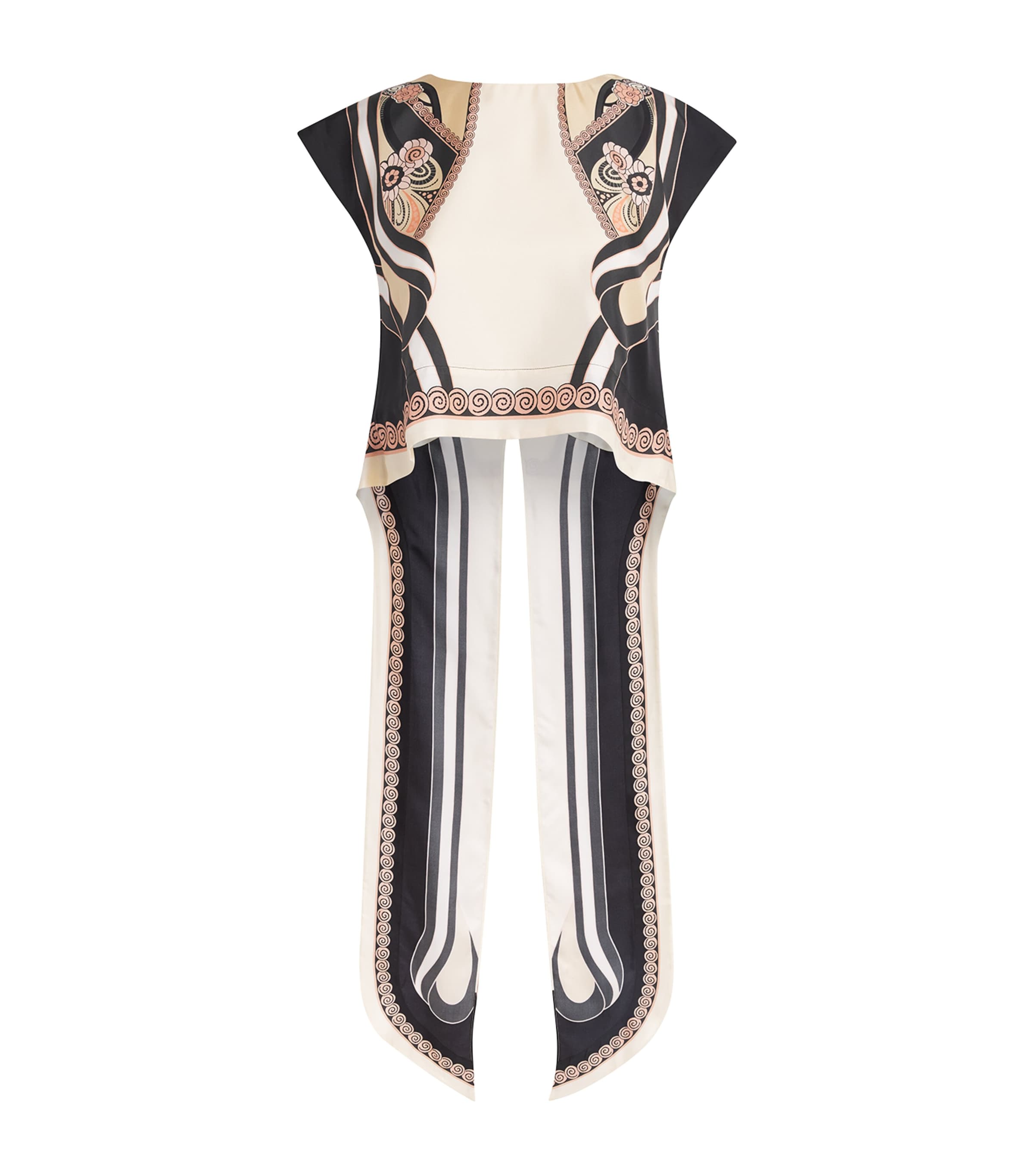 La Doublej Womens Silk Foulard Blouse Placée