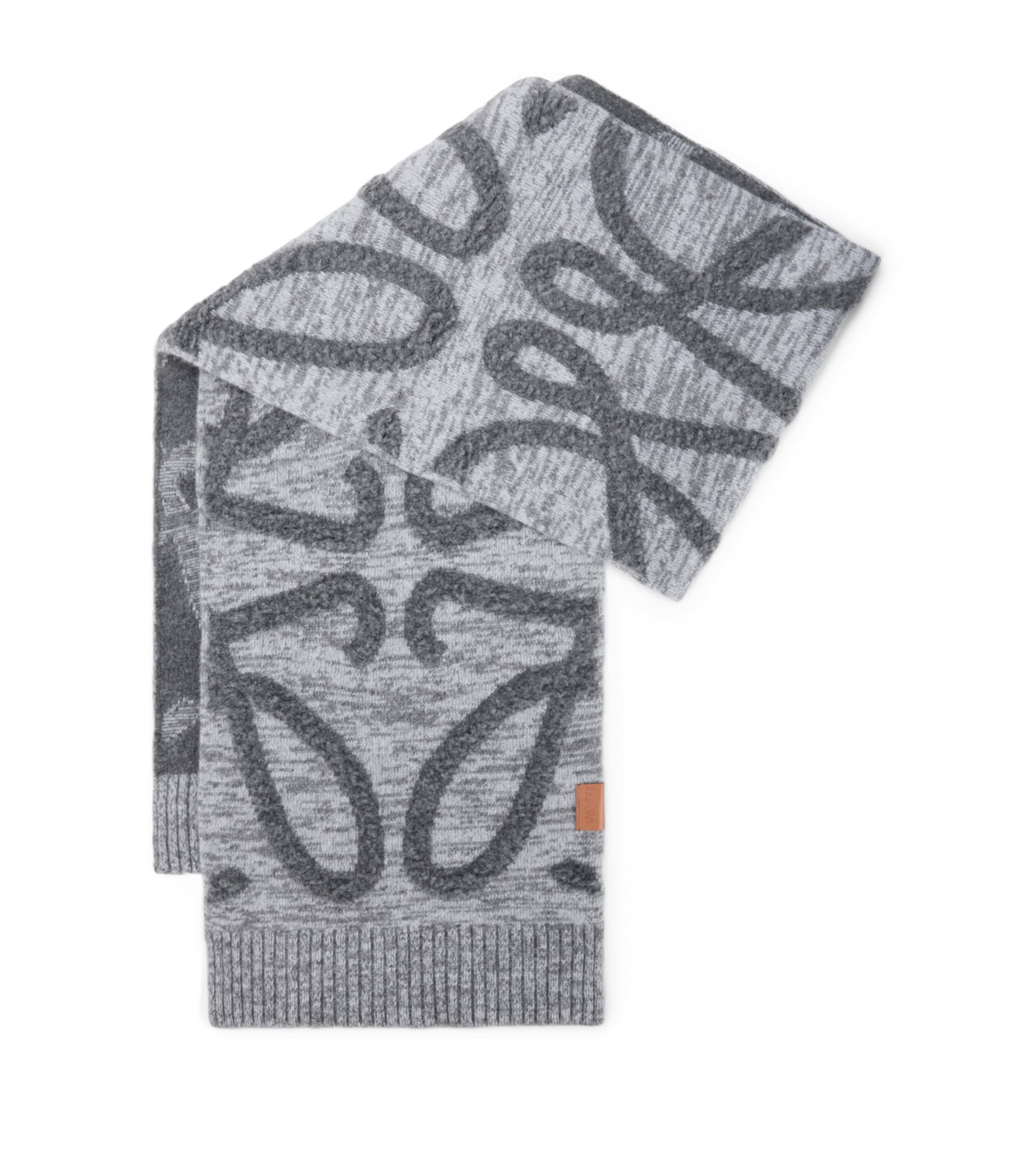 Wool-Cashmere Anagram Scarf