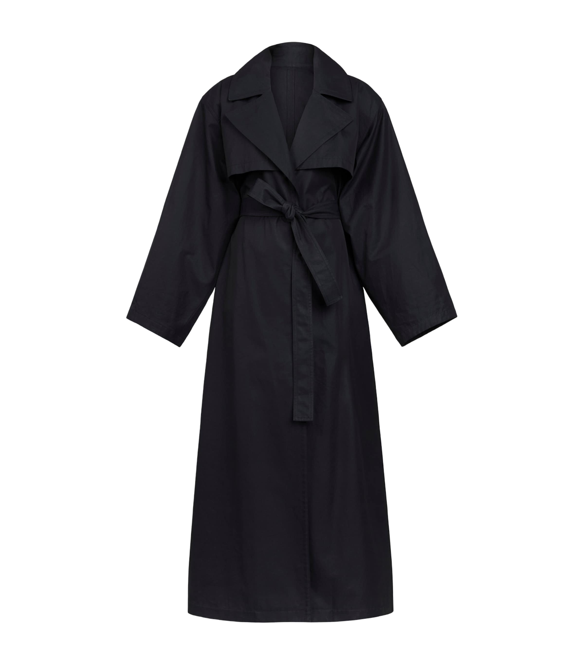Alaïa Womens Cotton Trench Coat Minuit