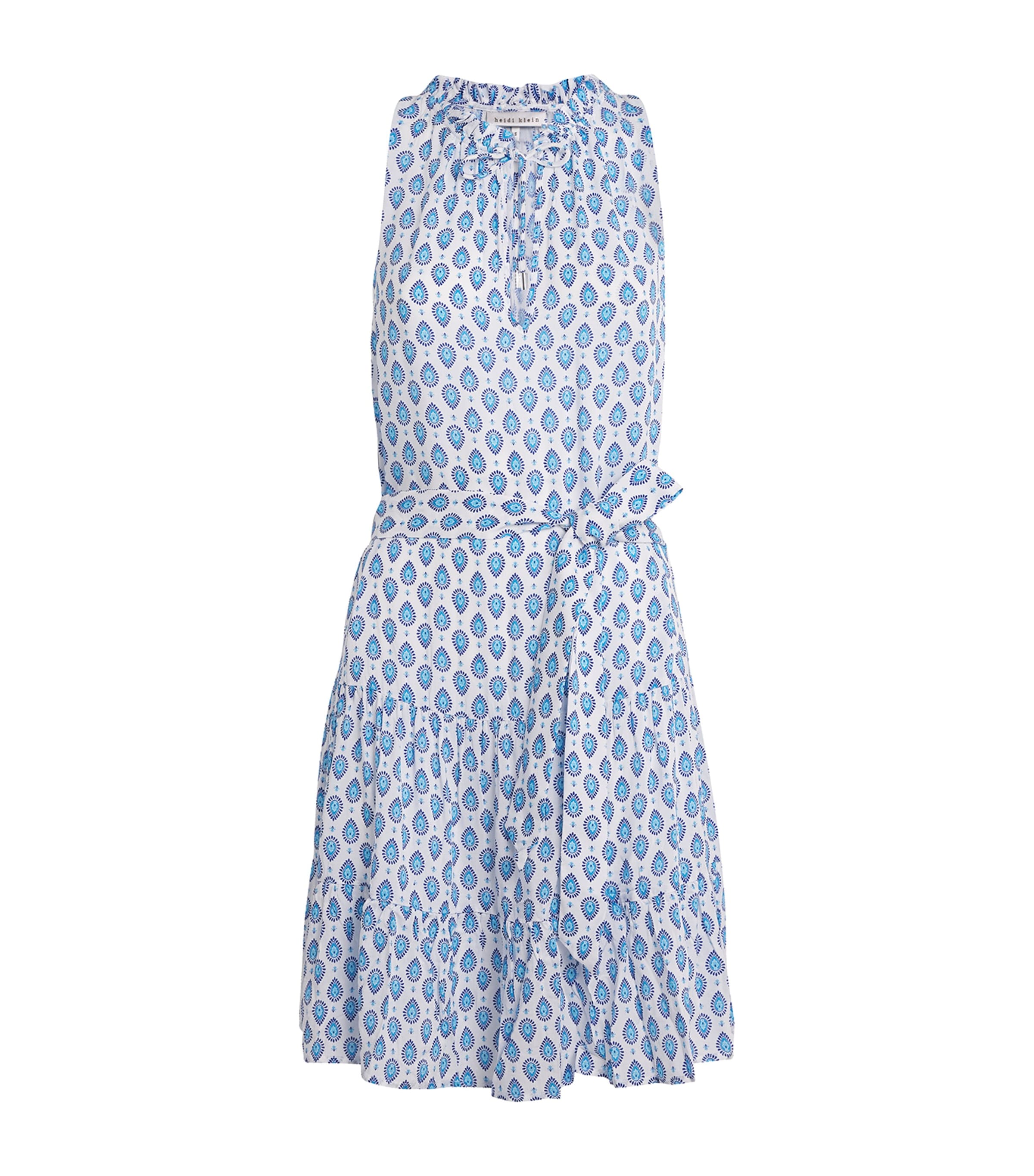 Ruffle-Neck La Croisette Mini Dress