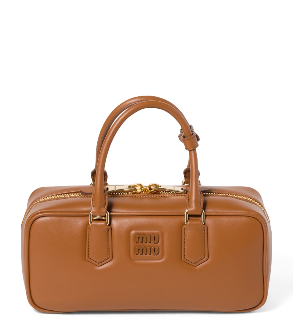 Leather Arcadie Top-Handle Bag