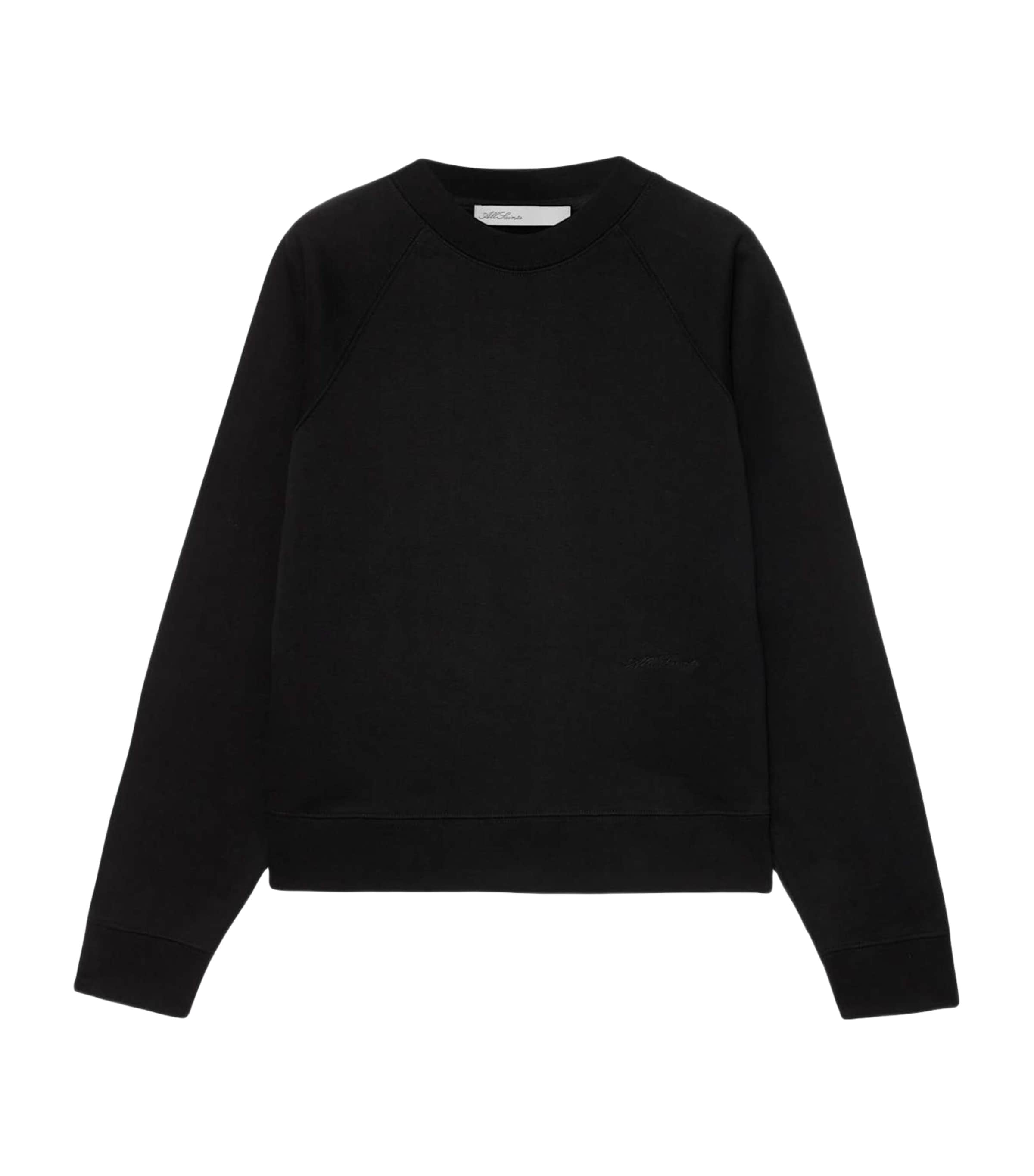 AllSaints Womens Lily Sweatshirt Jet Black