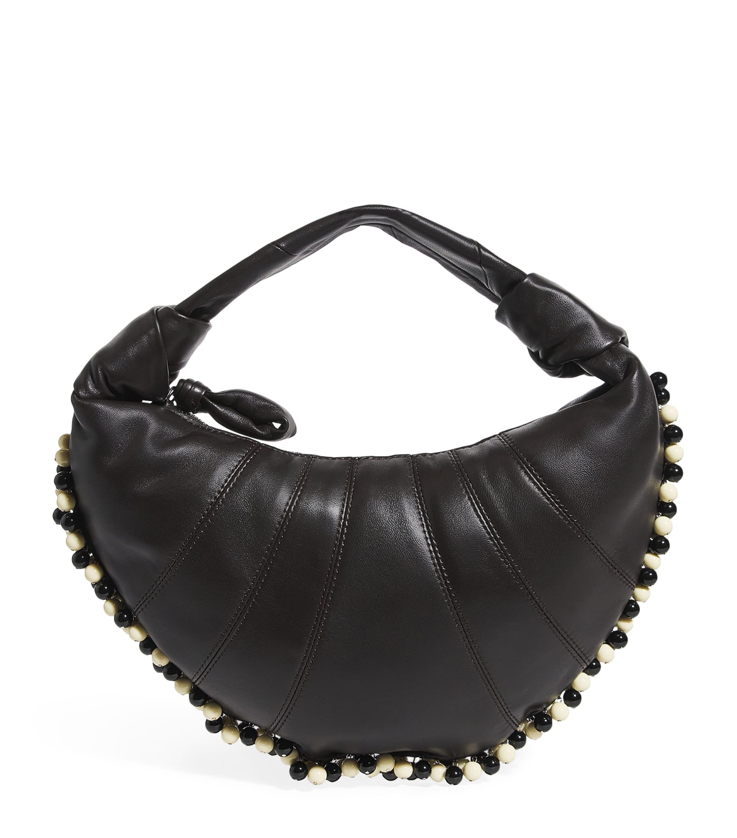 Mini Lambskin Fortune Croissant Shoulder Bag