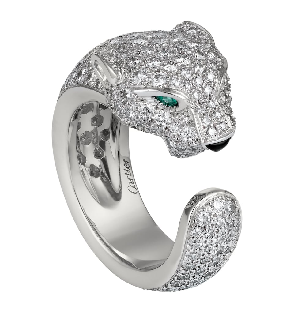 White Gold and Diamond Massai Panthère de Cartier Ring