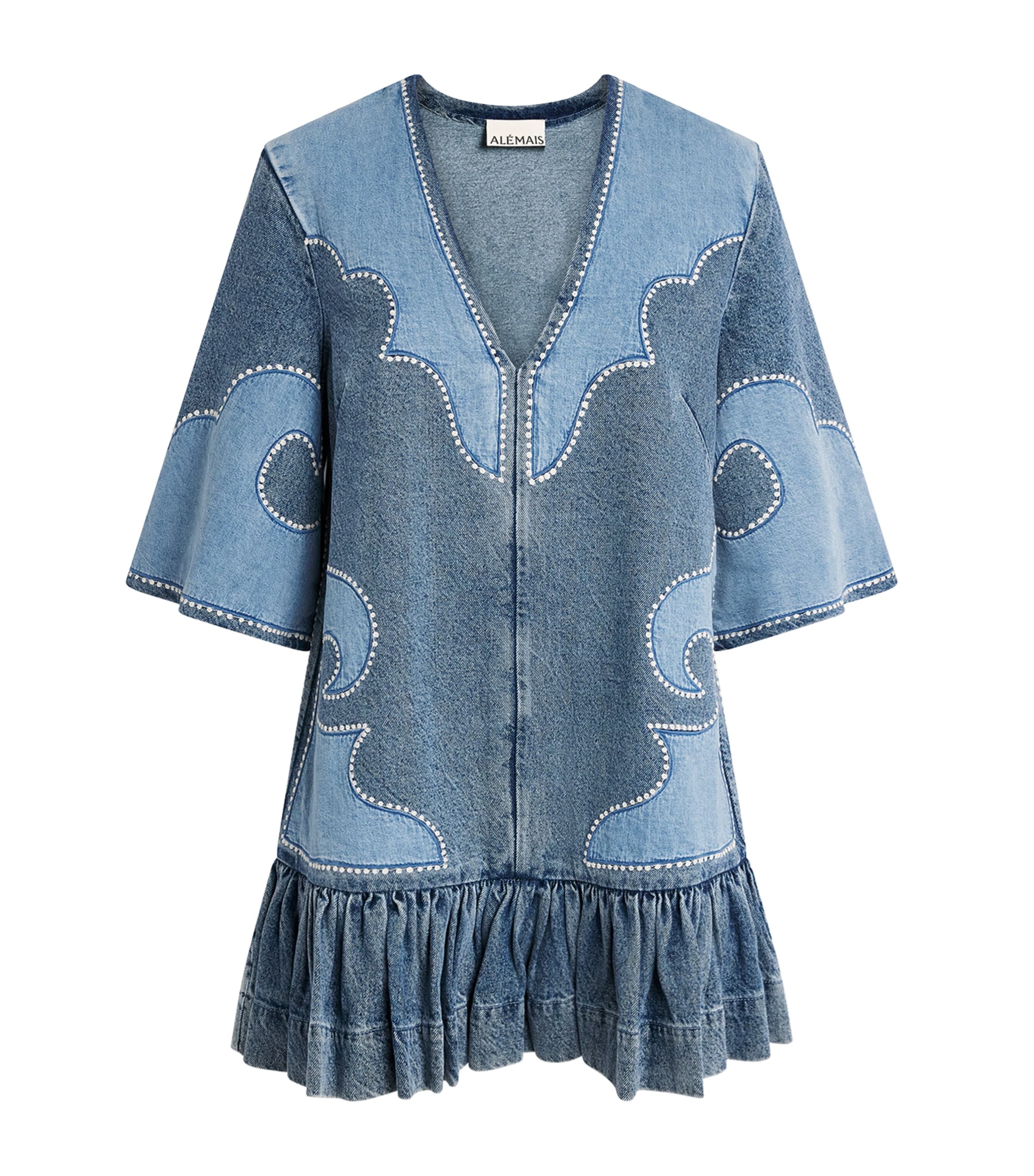 ALEMAIS Womens Jesse Denim Dress Blue