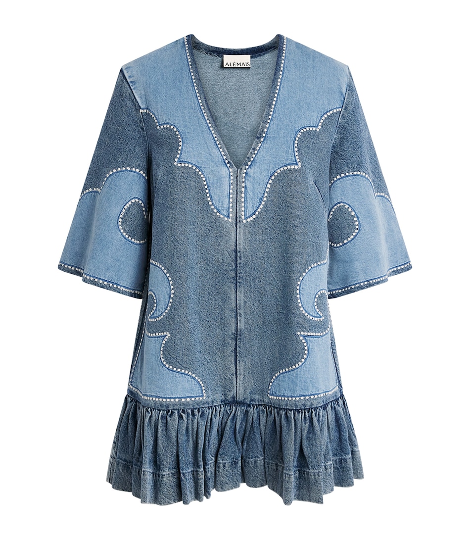 ALEMAIS Womens Jesse Denim Dress Blue