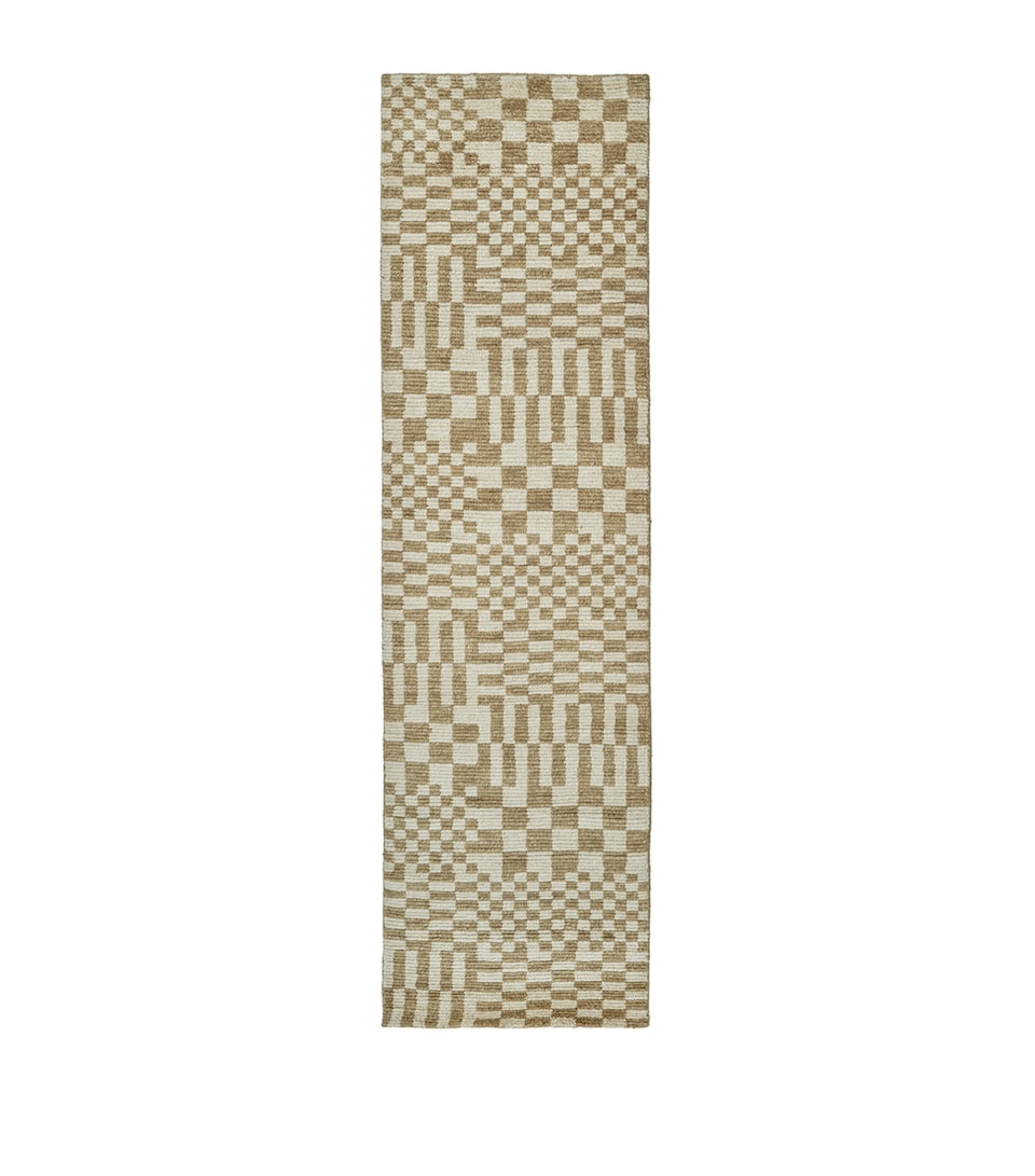 The Rug Company x Paul Smith Wool Axis Sand Runner (300cm x 85cm) Beige