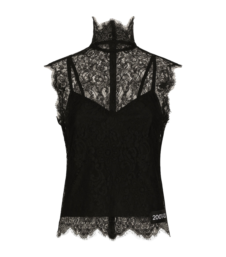 Lace Sleeveless Blouse