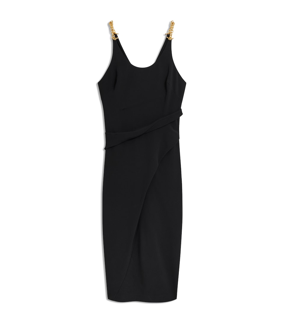 Jersey Twisted Midi Dress