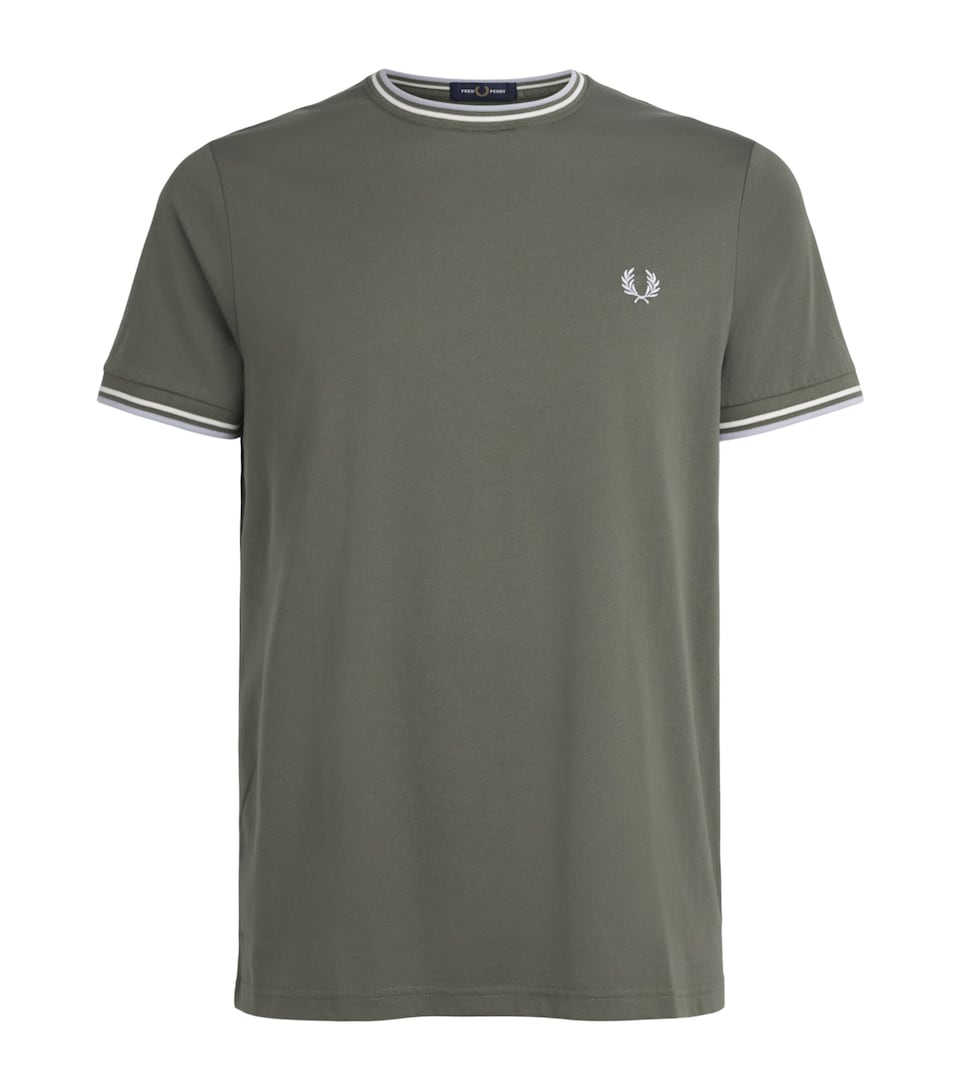 Fred Perry Mens Cotton Twin Tipped T-Shirt Laurel Wreath Gr