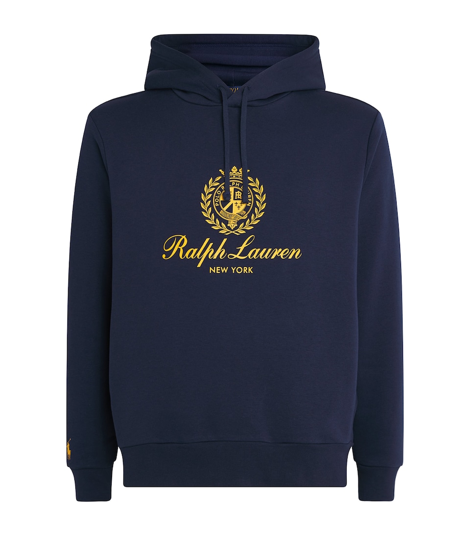 Cotton-Blend Polo Crest Hoodie