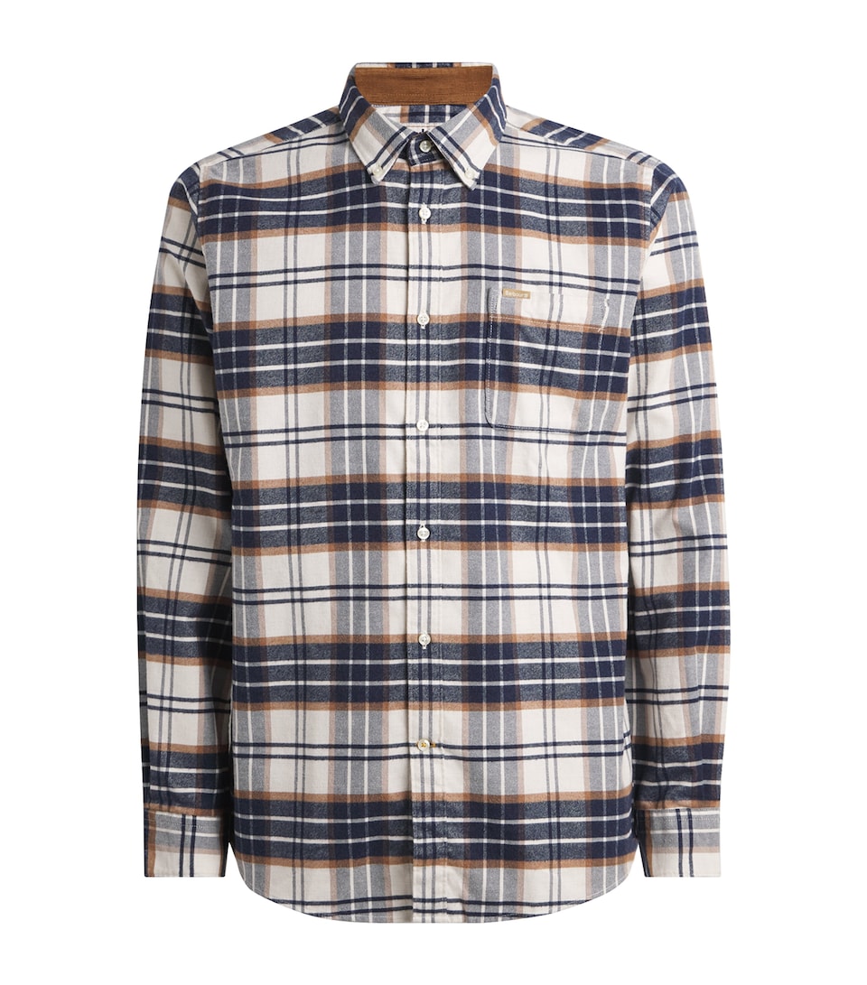Barbour Mens Check Portdown Shirt Ecru