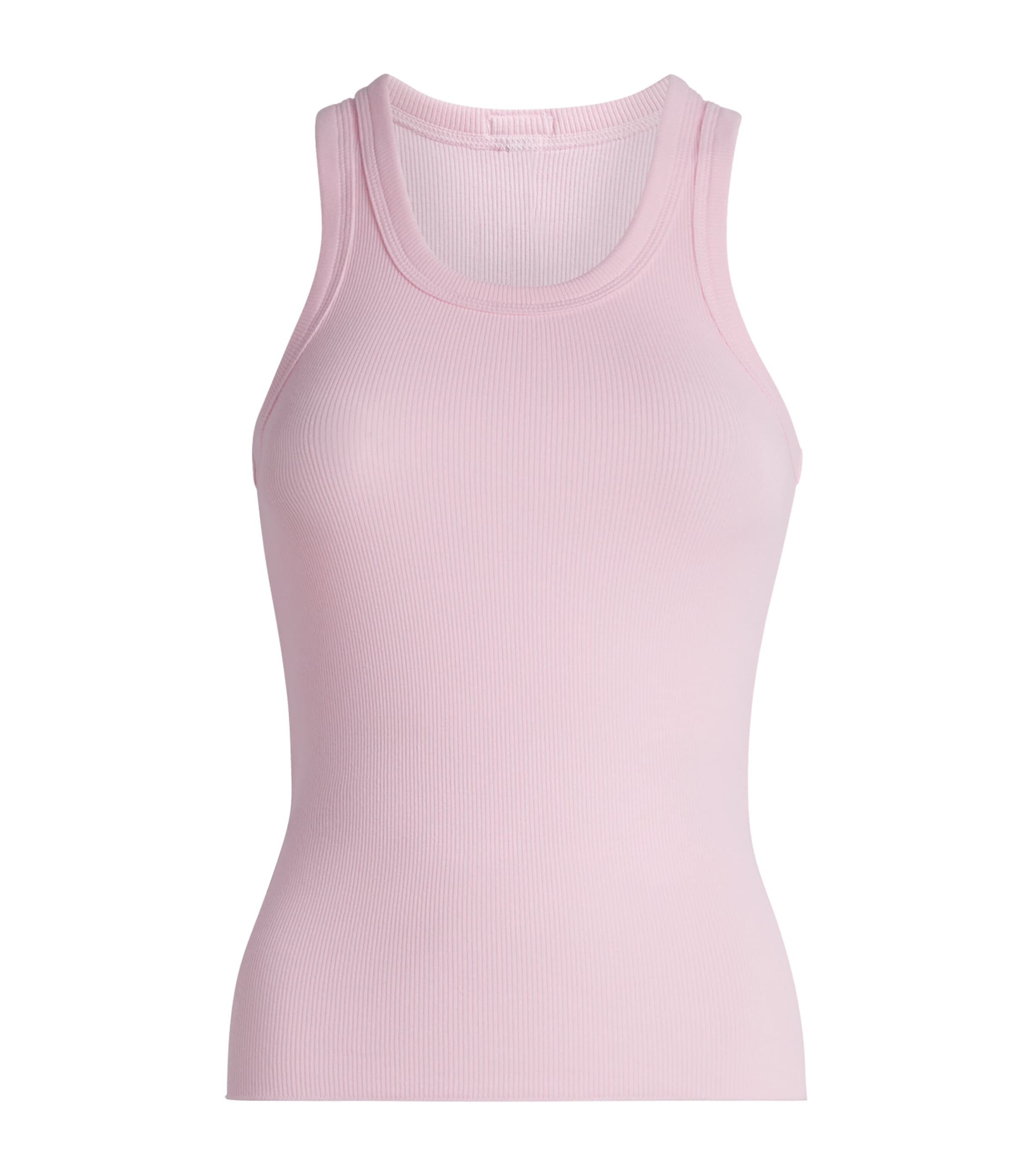 Skims Womens Cotton Ribbed Tank Top Cherry Blossom