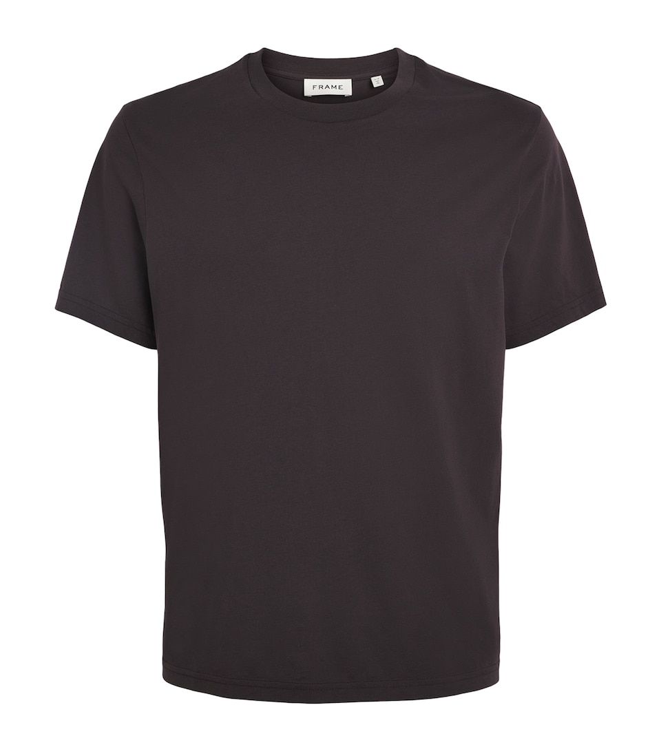 FRAME Mens Cotton T-Shirt Dpbr Deep Brown