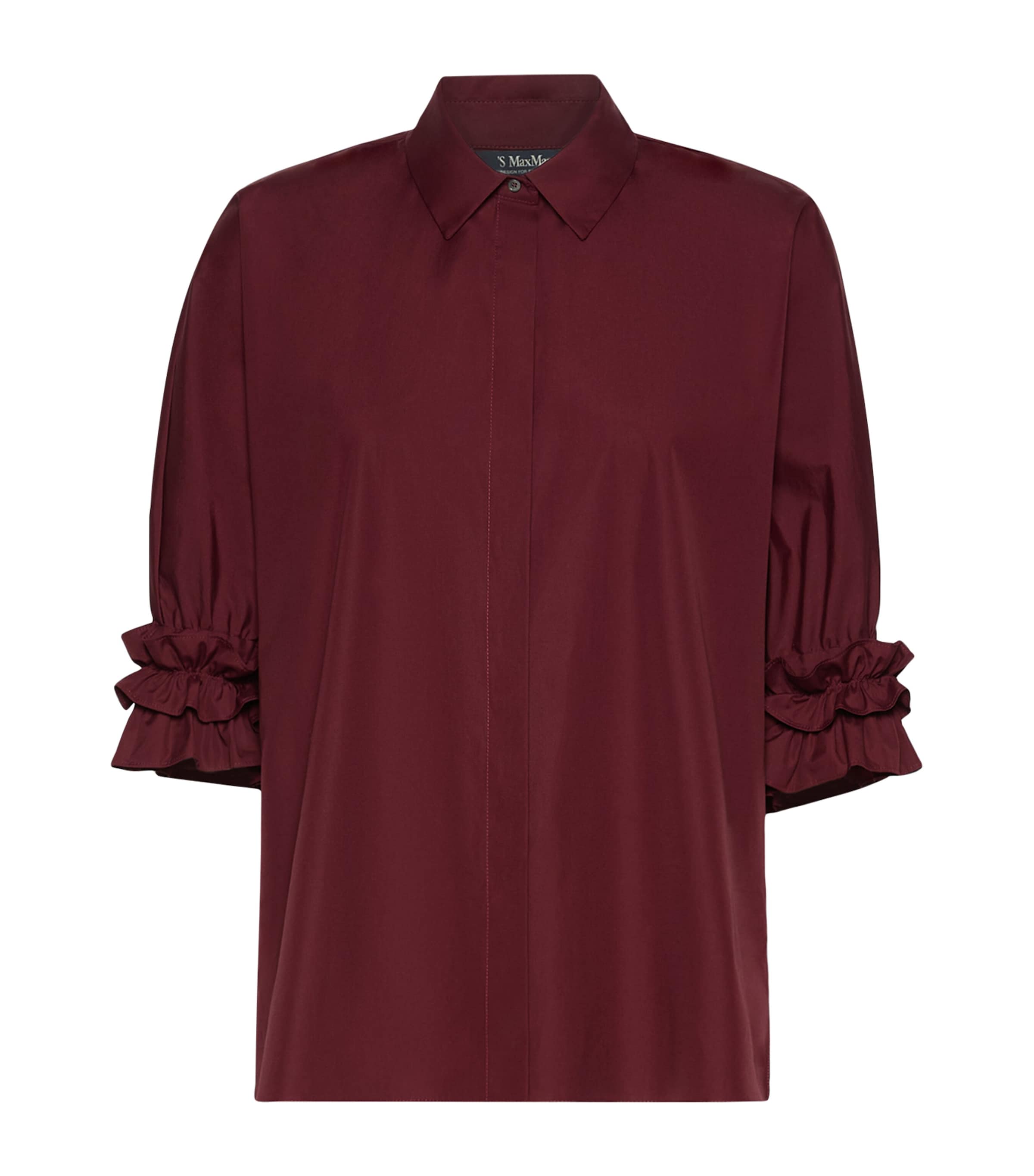 Max Mara Womens Poplin Shirt Ruby