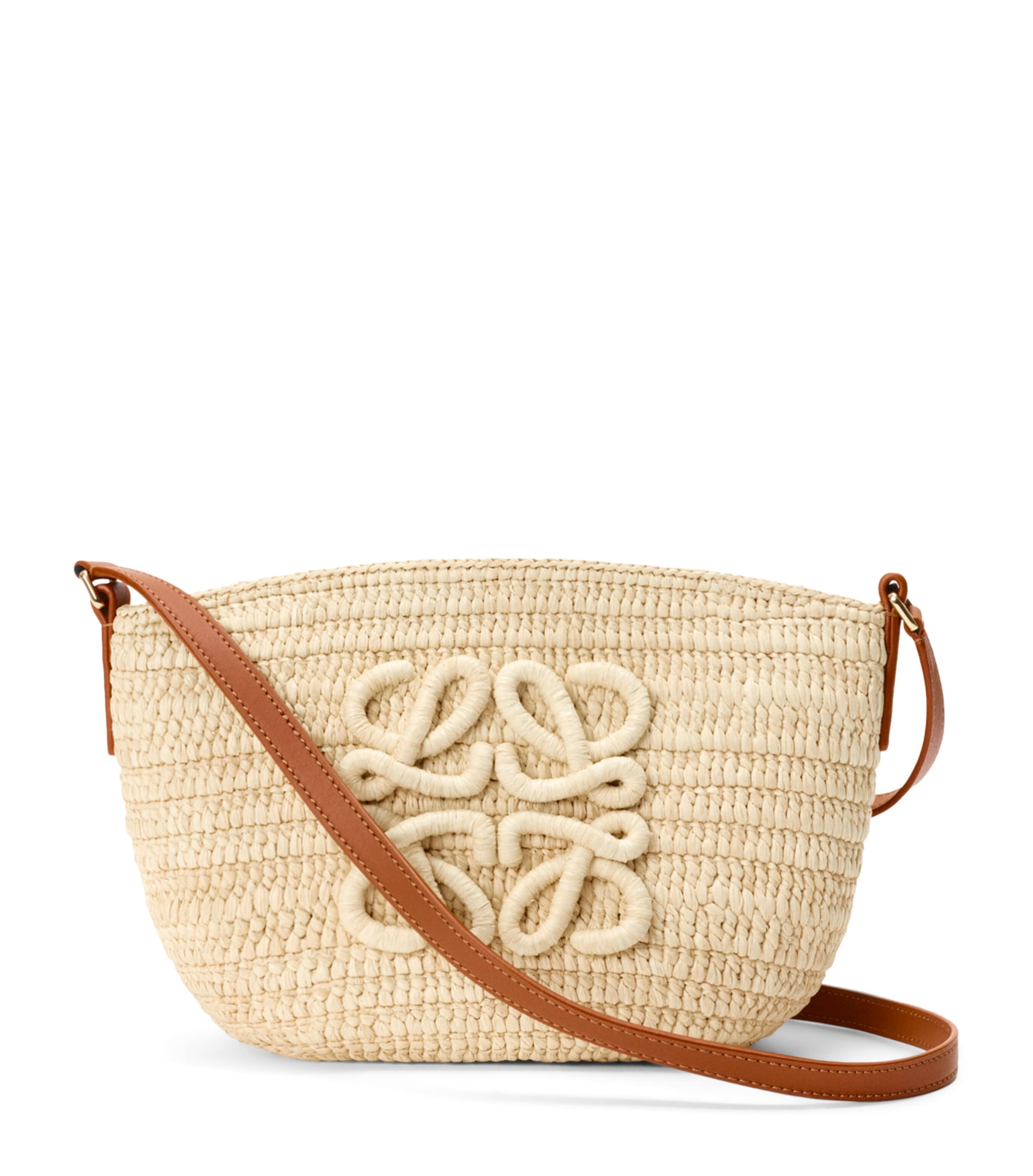 LOEWE x Paula’s Ibiza Raffia Eclipse Pochette Natural/tan