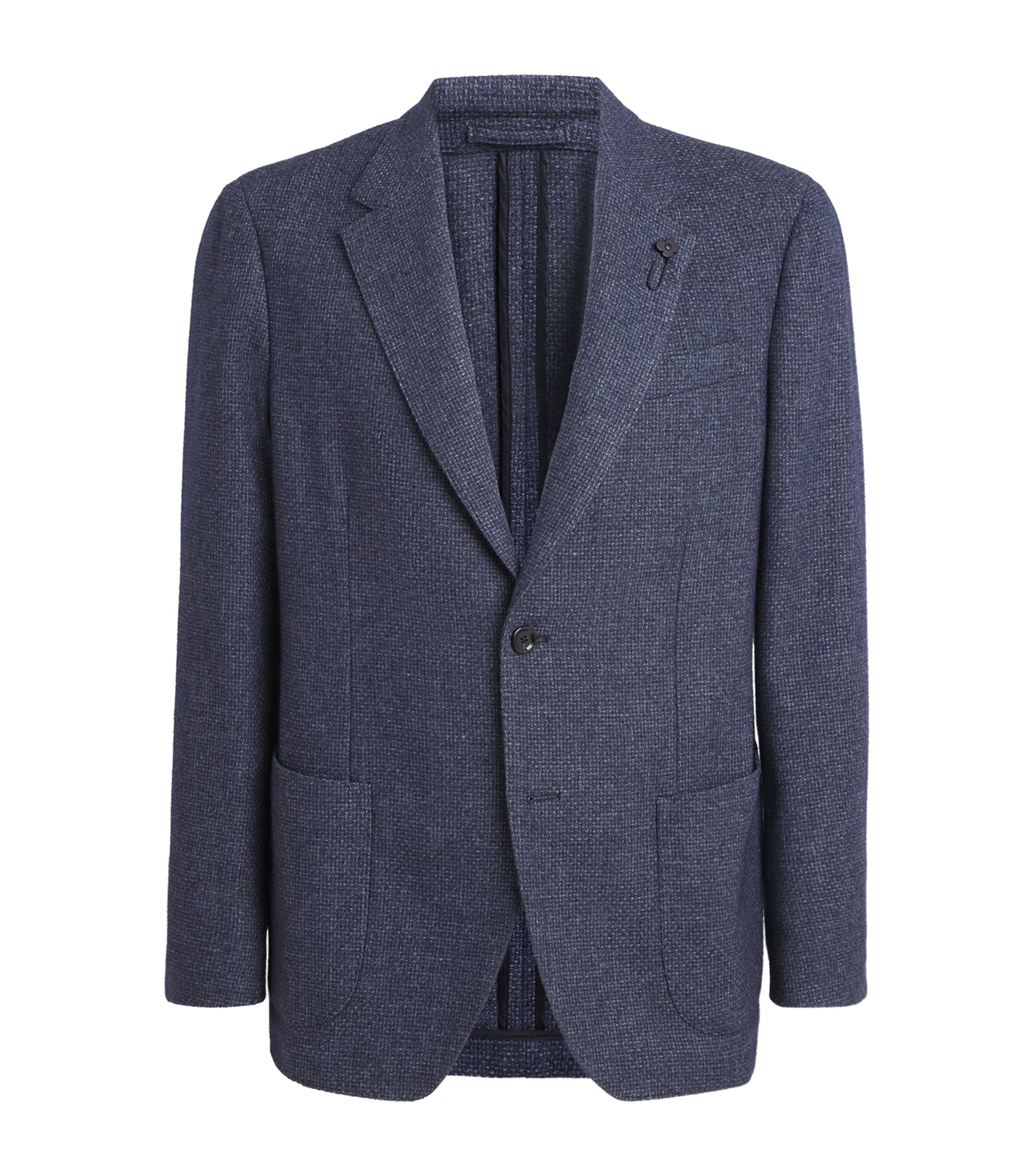 Woven Single-Breasted Blazer