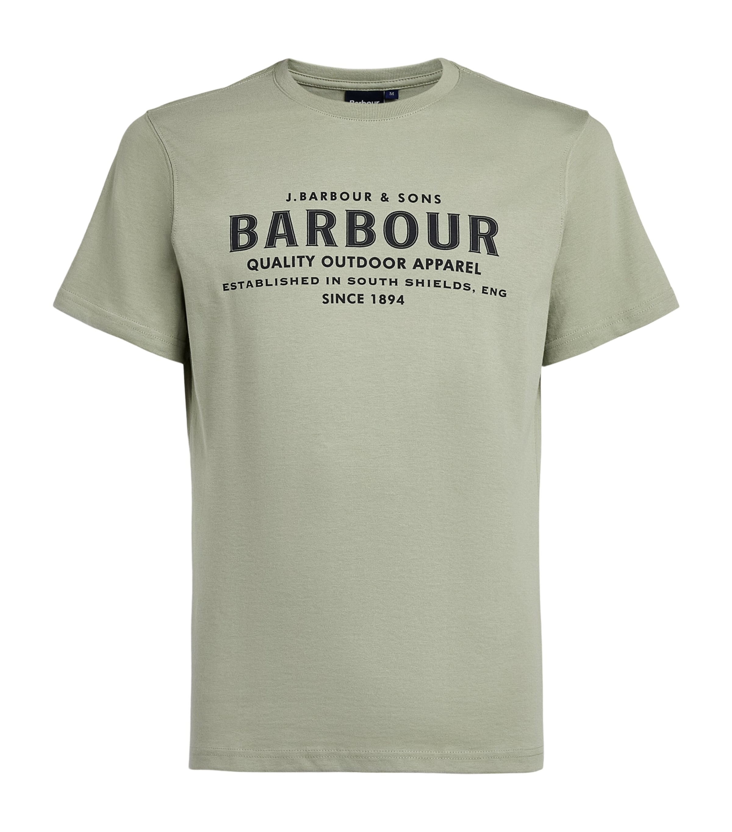 Barbour Mens Printed Moorside T-Shirt Mineral Green