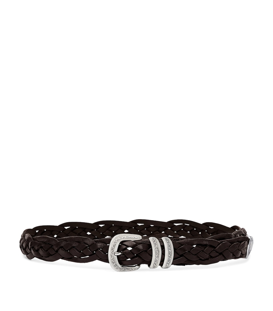 Leather Woven Belt