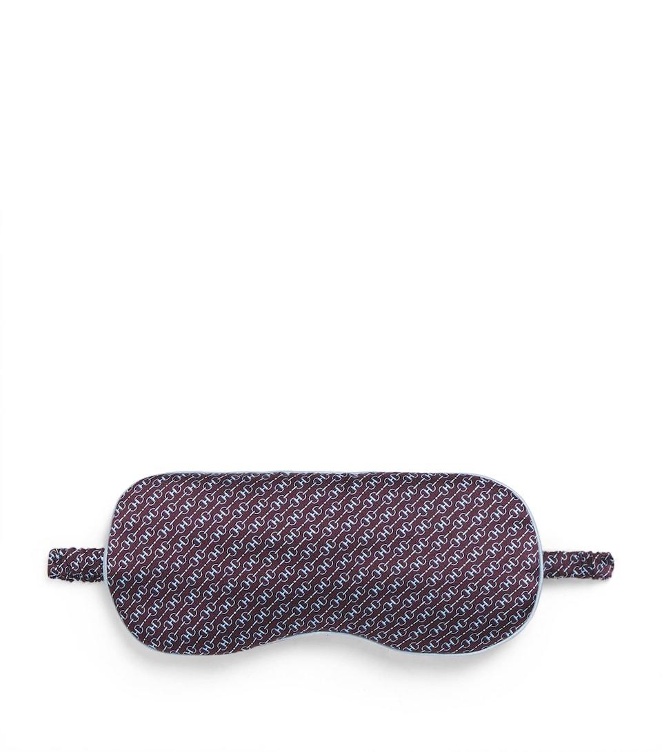 Silk Snaffle Print Sleep Mask