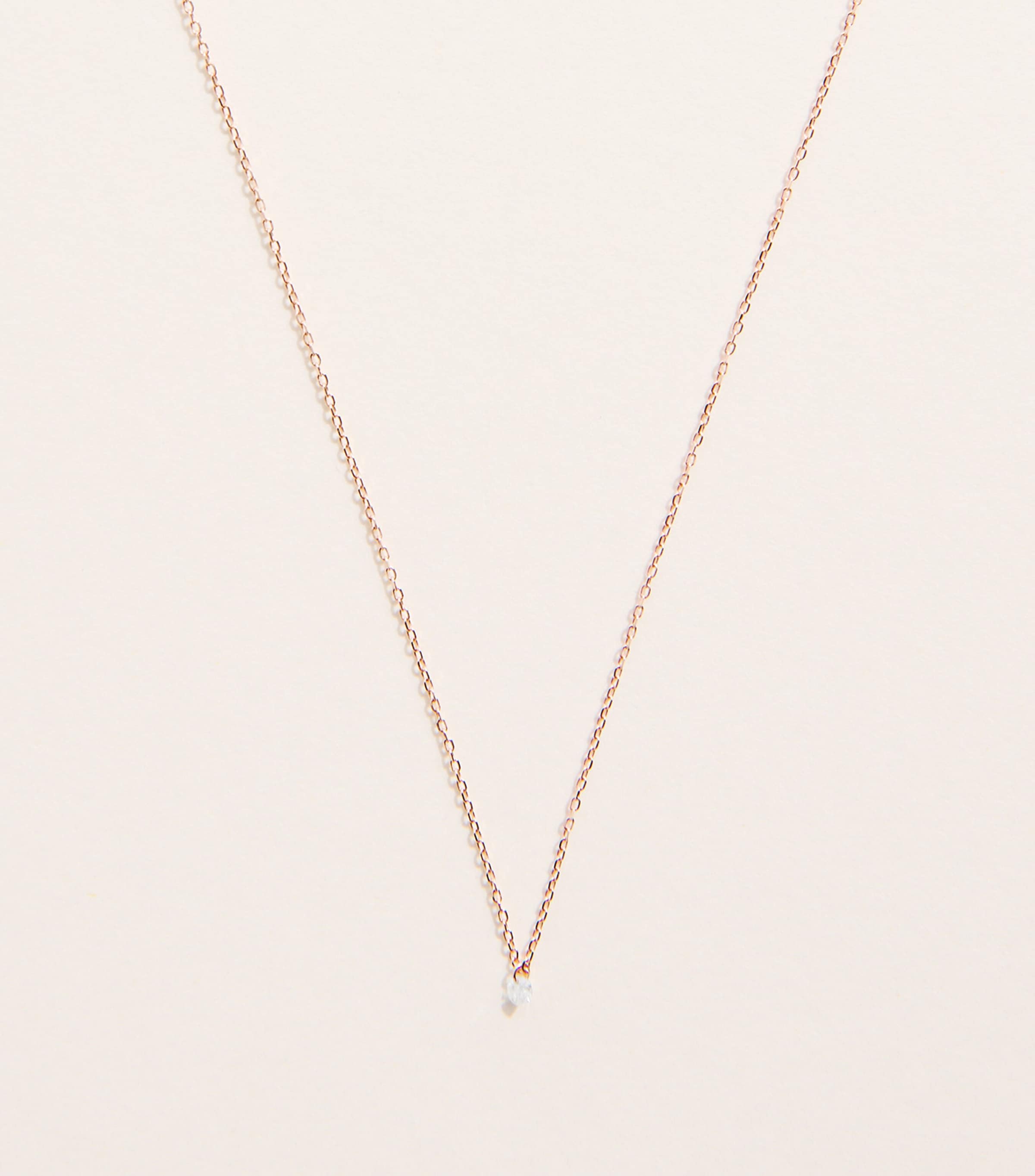 Persée Mini Rose Gold and Diamond Danaé Necklace Rose Gold
