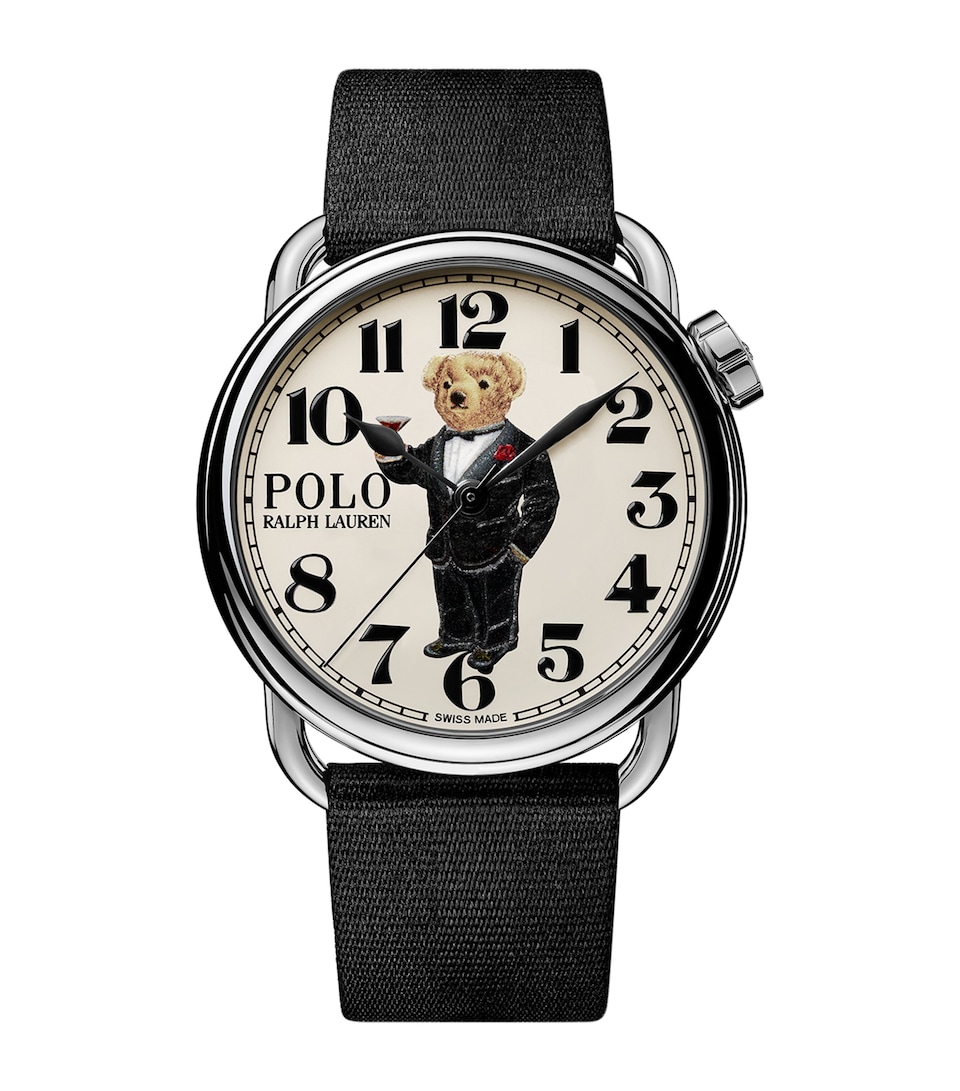 Stainless Steel Martini Tuxedo Polo Bear Watch 38mm
